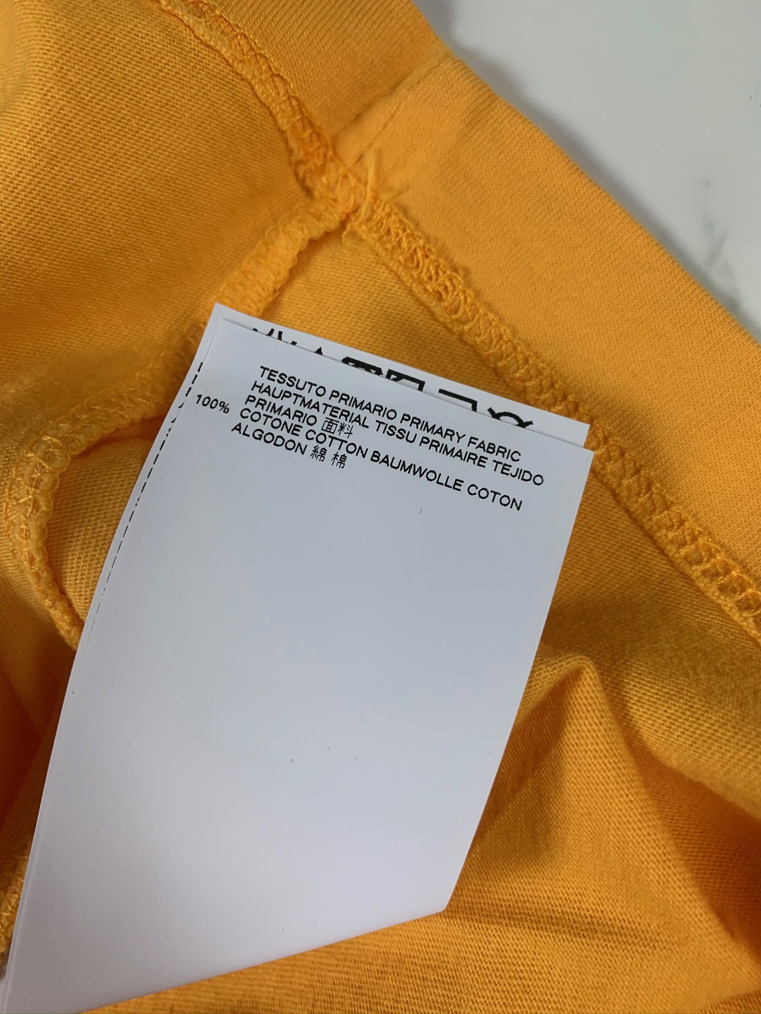 Maison Margiela Maison Margiela Yellow Crew Neck Tee Size US S / EU 44-46 / 1 - 14 Thumbnail