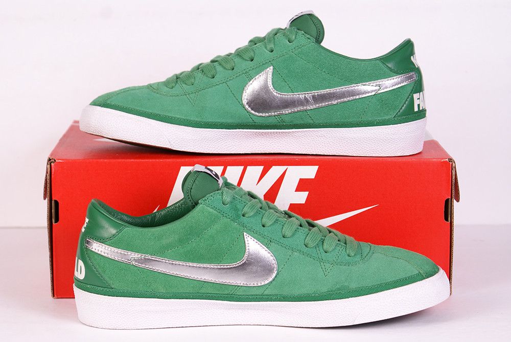 Nike × Supreme 2009 Supreme x Nike Zoom Bruin SB PINE GREEN White Silver Size US 10.5 / EU 43-44 - 2 Thumbnail