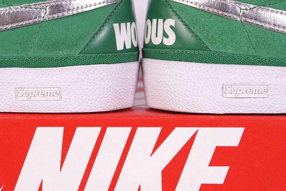 Nike × Supreme 2009 Supreme x Nike Zoom Bruin SB PINE GREEN White Silver Size US 10.5 / EU 43-44 - 8 Thumbnail