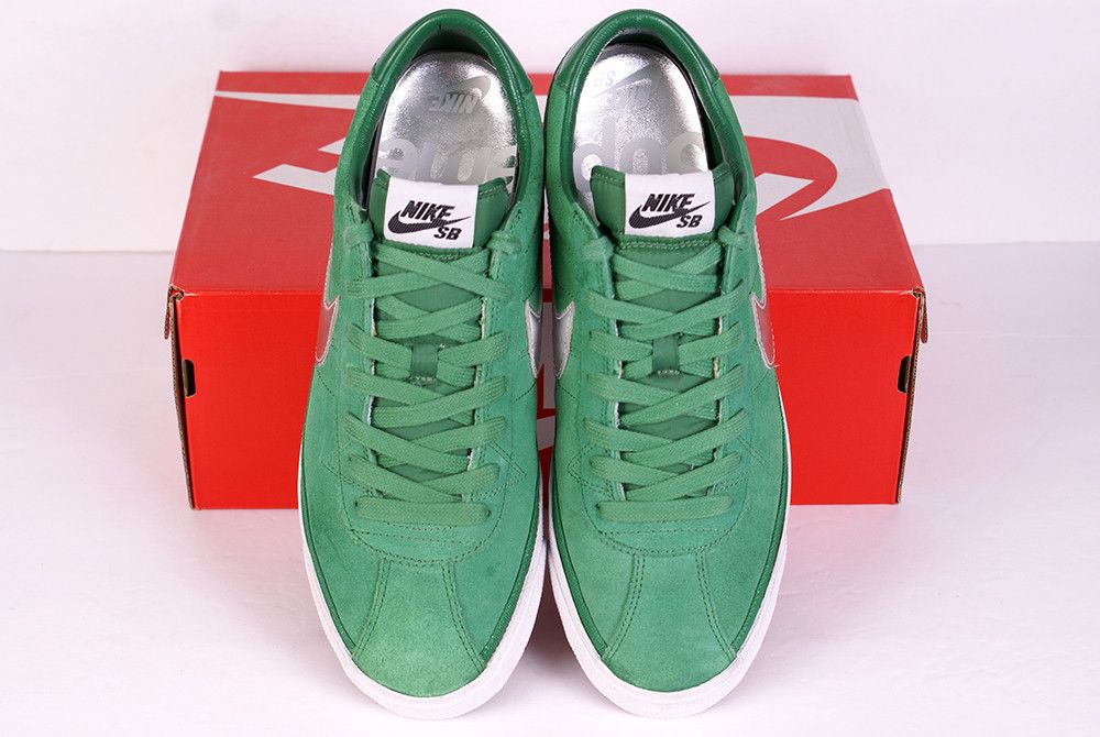 Nike × Supreme 2009 Supreme x Nike Zoom Bruin SB PINE GREEN White Silver Size US 10.5 / EU 43-44 - 3 Thumbnail