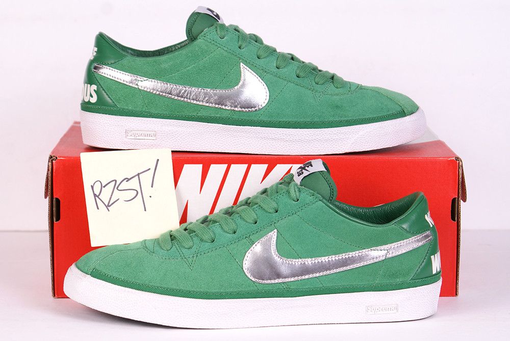 2009 Supreme x Nike Zoom Bruin SB PINE GREEN White Silver