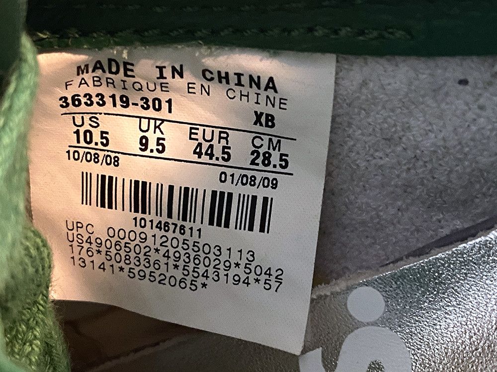 Nike × Supreme 2009 Supreme x Nike Zoom Bruin SB PINE GREEN White Silver Size US 10.5 / EU 43-44 - 9 Thumbnail