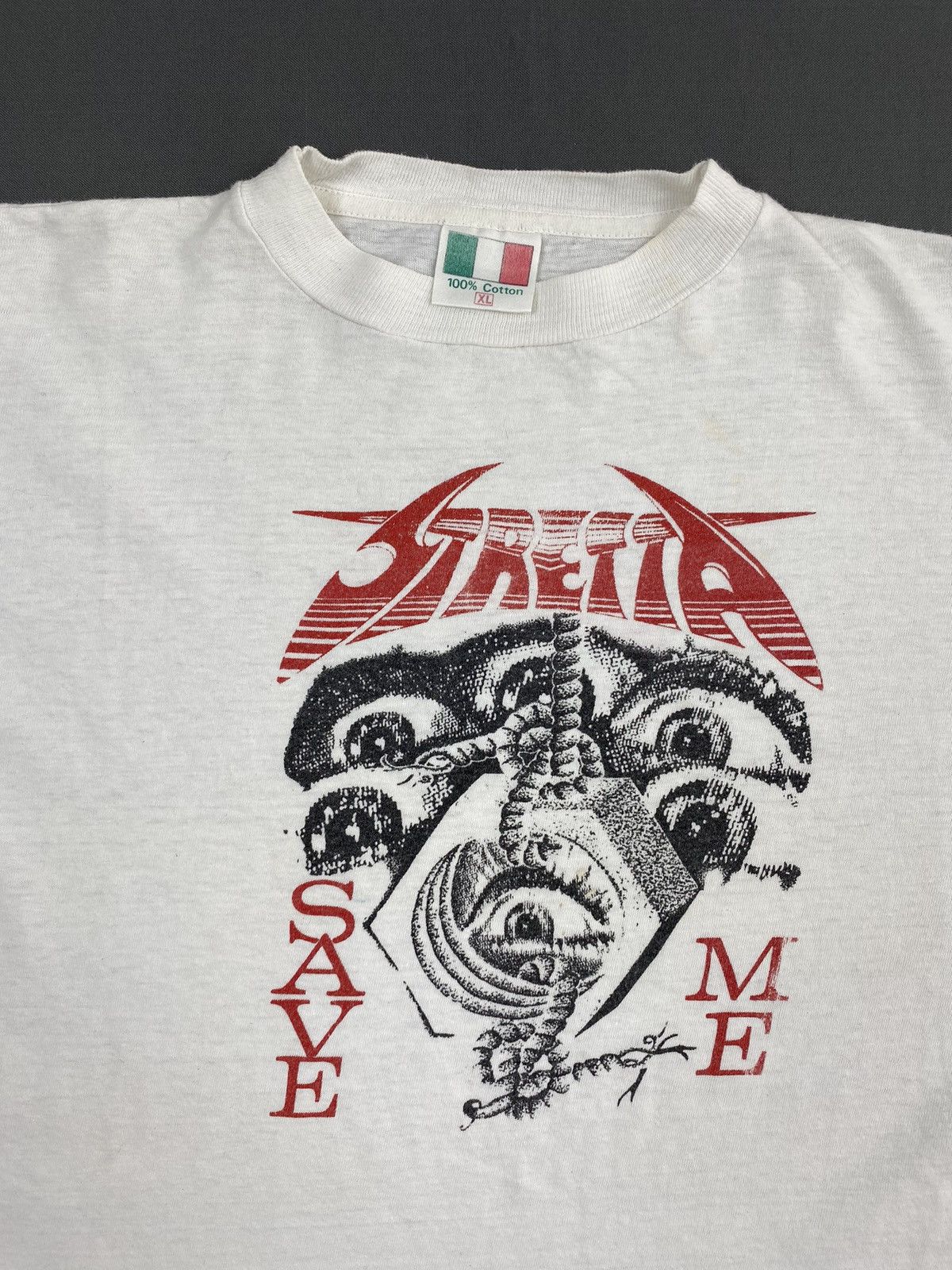 Band Tees 1990 Vintage Stretta Save Me German Trash Metal Signed Tee Size US L / EU 52-54 / 3 - 2 Thumbnail