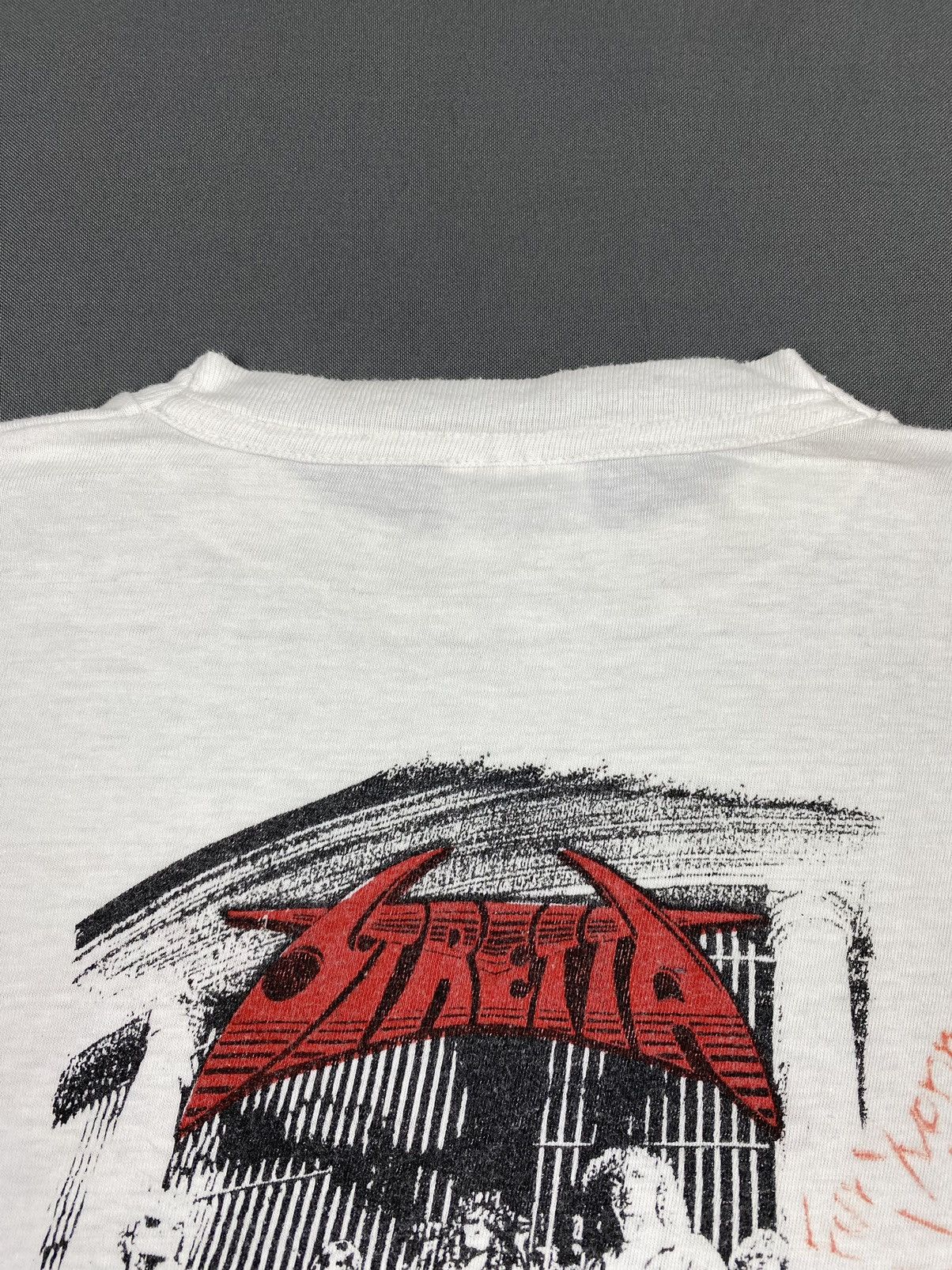 Band Tees 1990 Vintage Stretta Save Me German Trash Metal Signed Tee Size US L / EU 52-54 / 3 - 7 Thumbnail