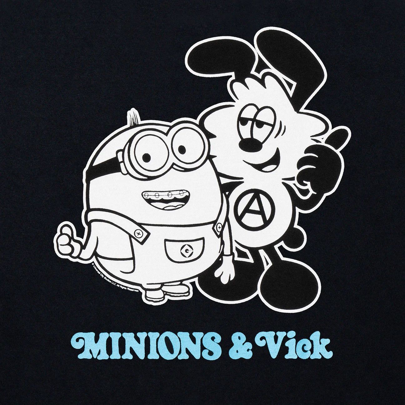 Universal Studios 2022 Verdy MINIONS x VICK BLACK BOX SET T-Shirt