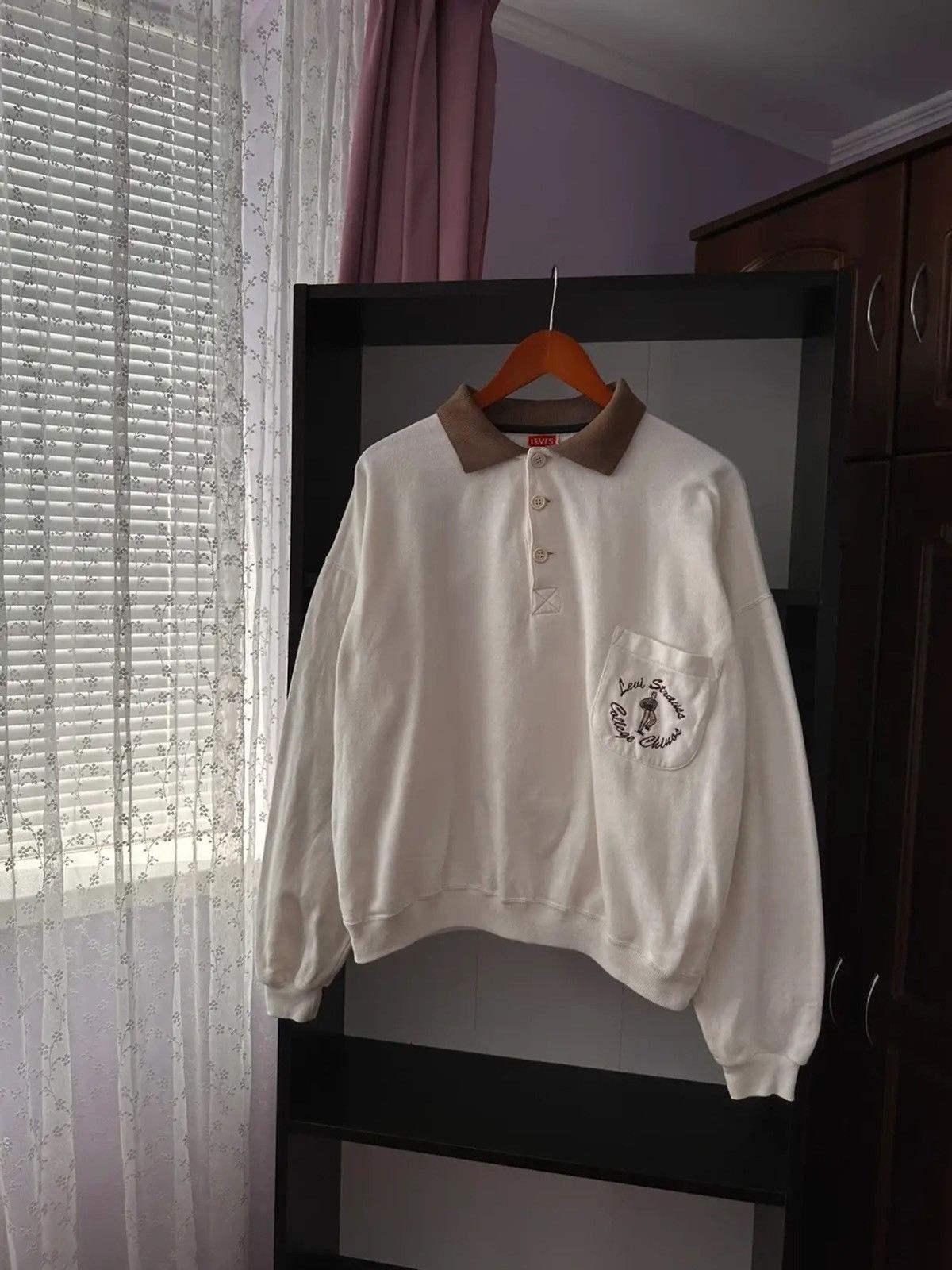 Vintage Levi Strauss College Chiuos Beige Sweatshirt