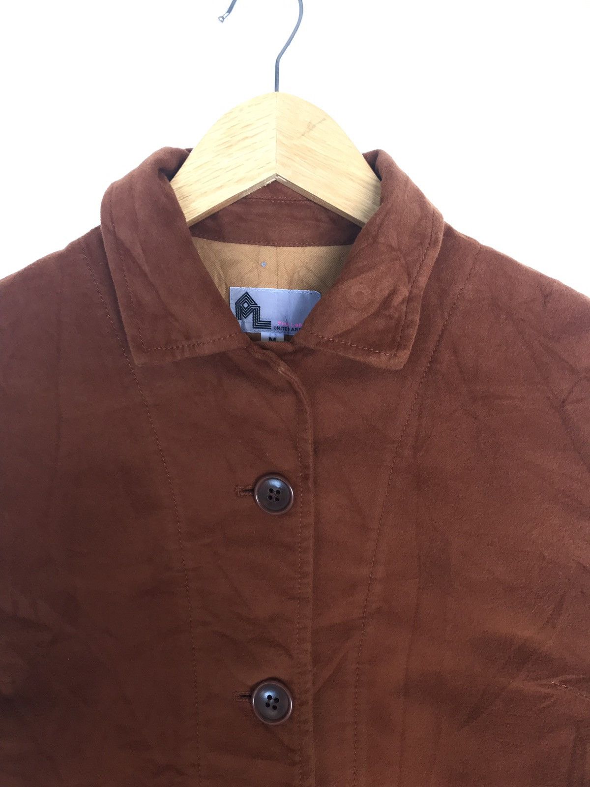 Japanese Brand 🇯🇵 Japanese United Arrow Suede Jacket Brown Size US S / EU 44-46 / 1 - 2 Thumbnail