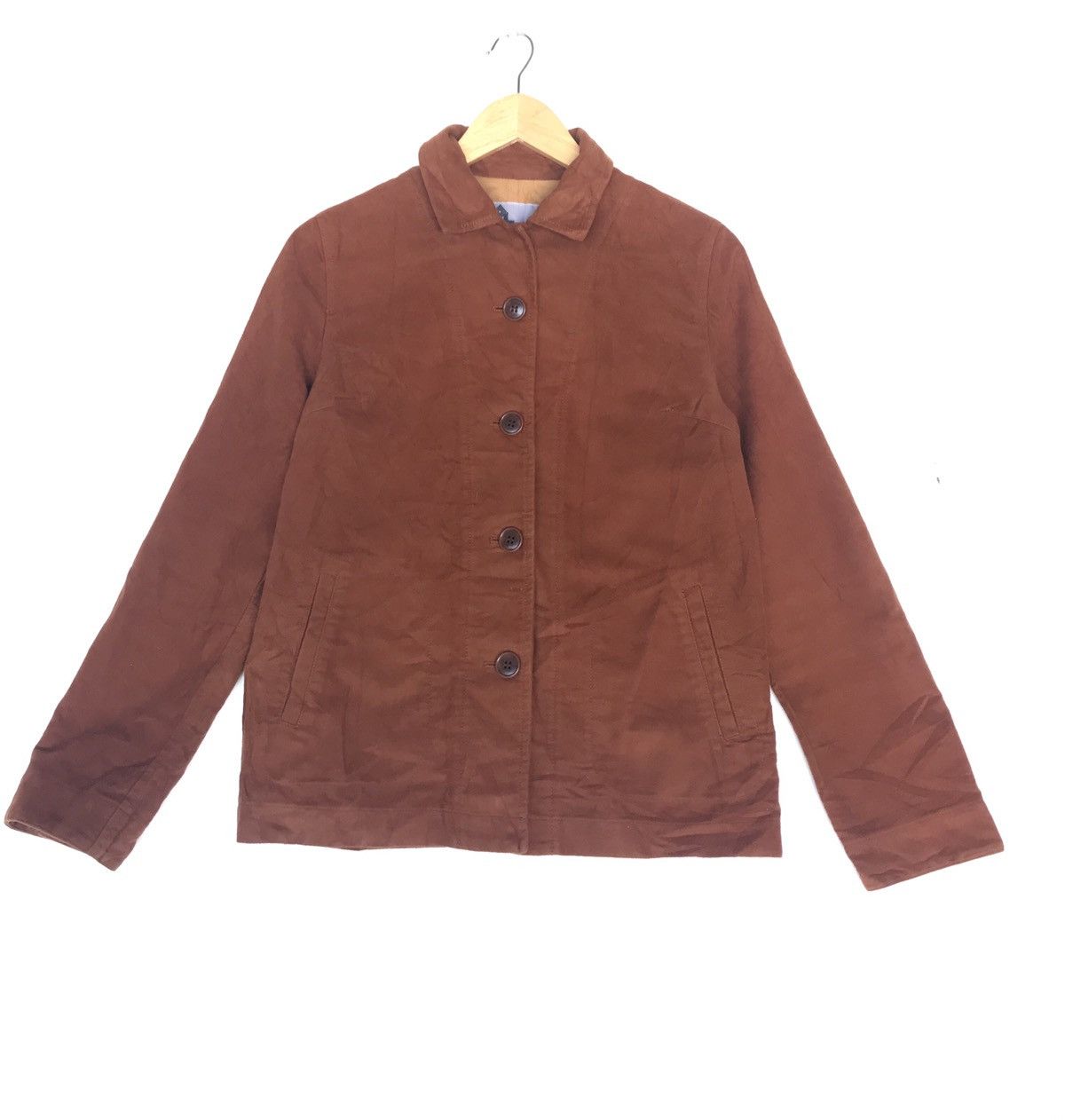 Japanese Brand 🇯🇵 Japanese United Arrow Suede Jacket Brown Size US S / EU 44-46 / 1 - 1 Thumbnail