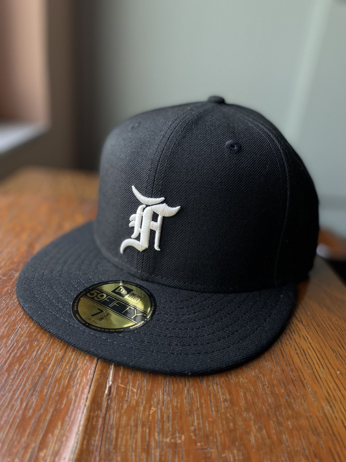 New Era Fog Fear Of God Essentials New Era fitted 59 Fifty cap | Grailed