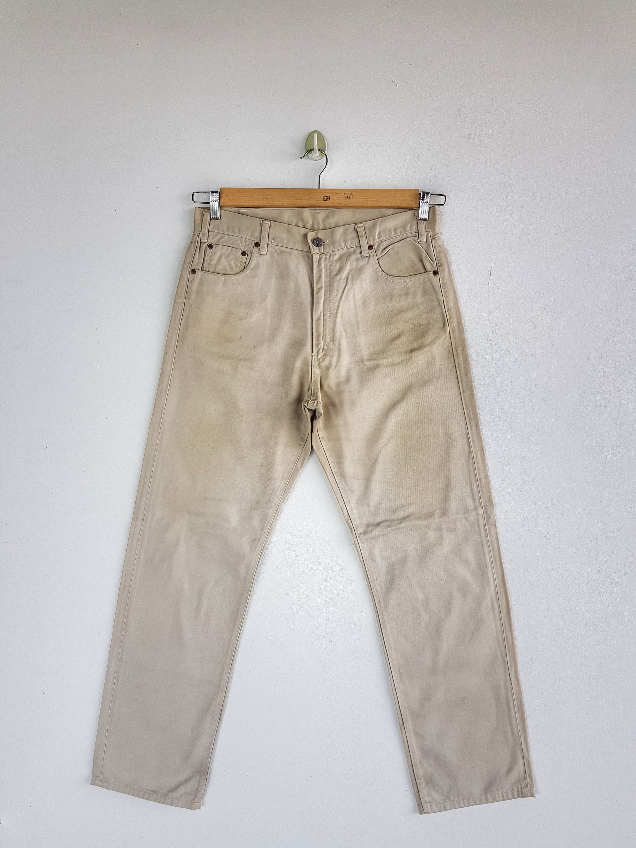 Bape Vintage Y2K Bape Denim A Bathing Ape Beige Jeans Pants Size US 32 / EU 48 - 1 Thumbnail