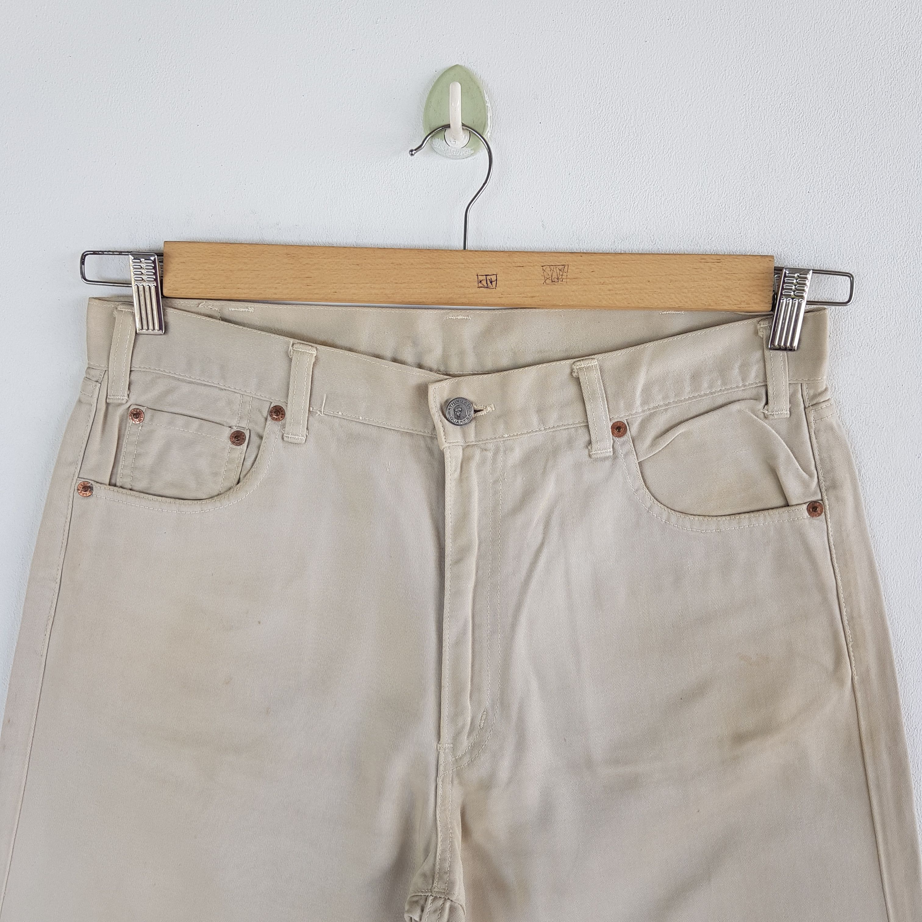Bape Vintage Y2K Bape Denim A Bathing Ape Beige Jeans Pants Size US 32 / EU 48 - 3 Thumbnail