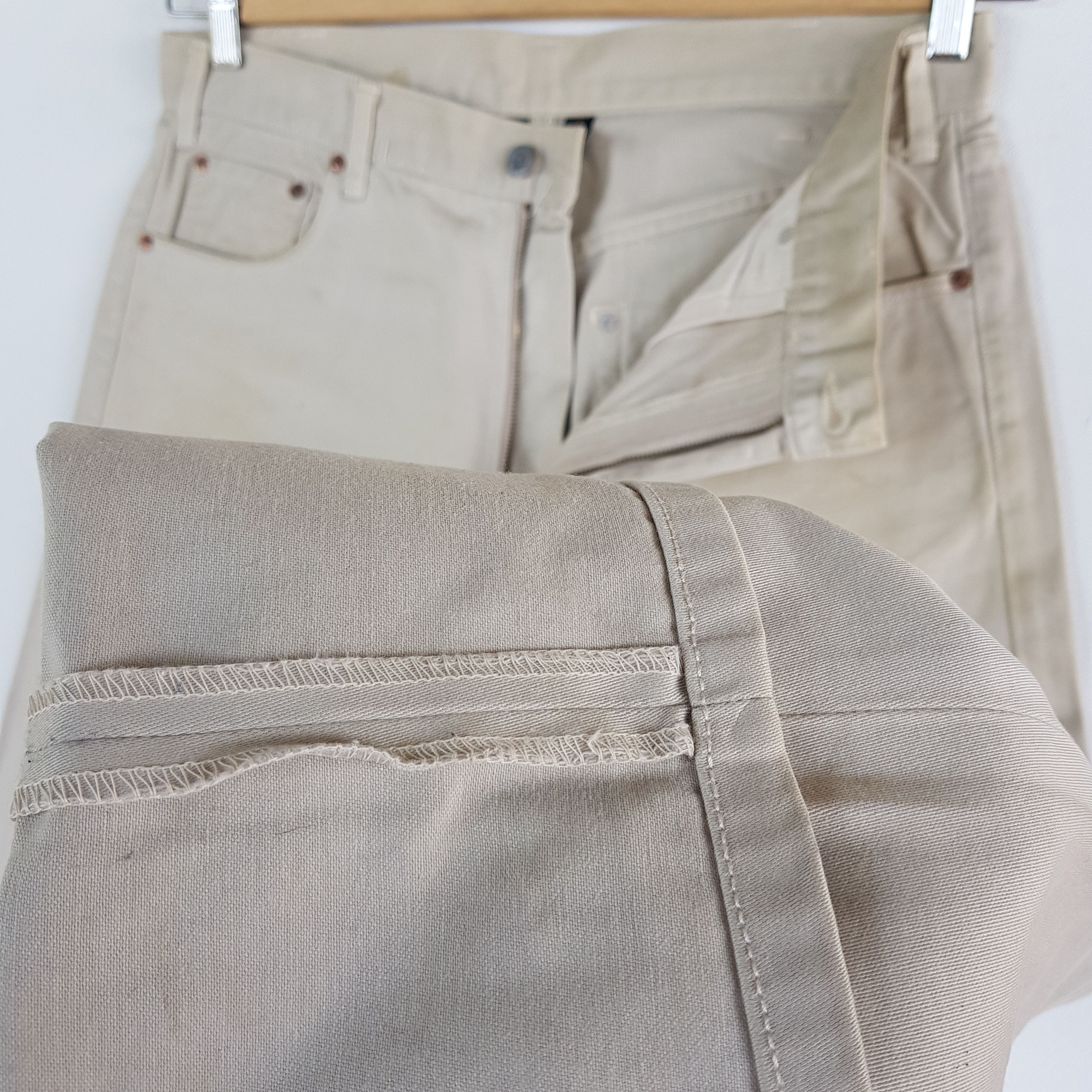 Bape Vintage Y2K Bape Denim A Bathing Ape Beige Jeans Pants Size US 32 / EU 48 - 10 Thumbnail