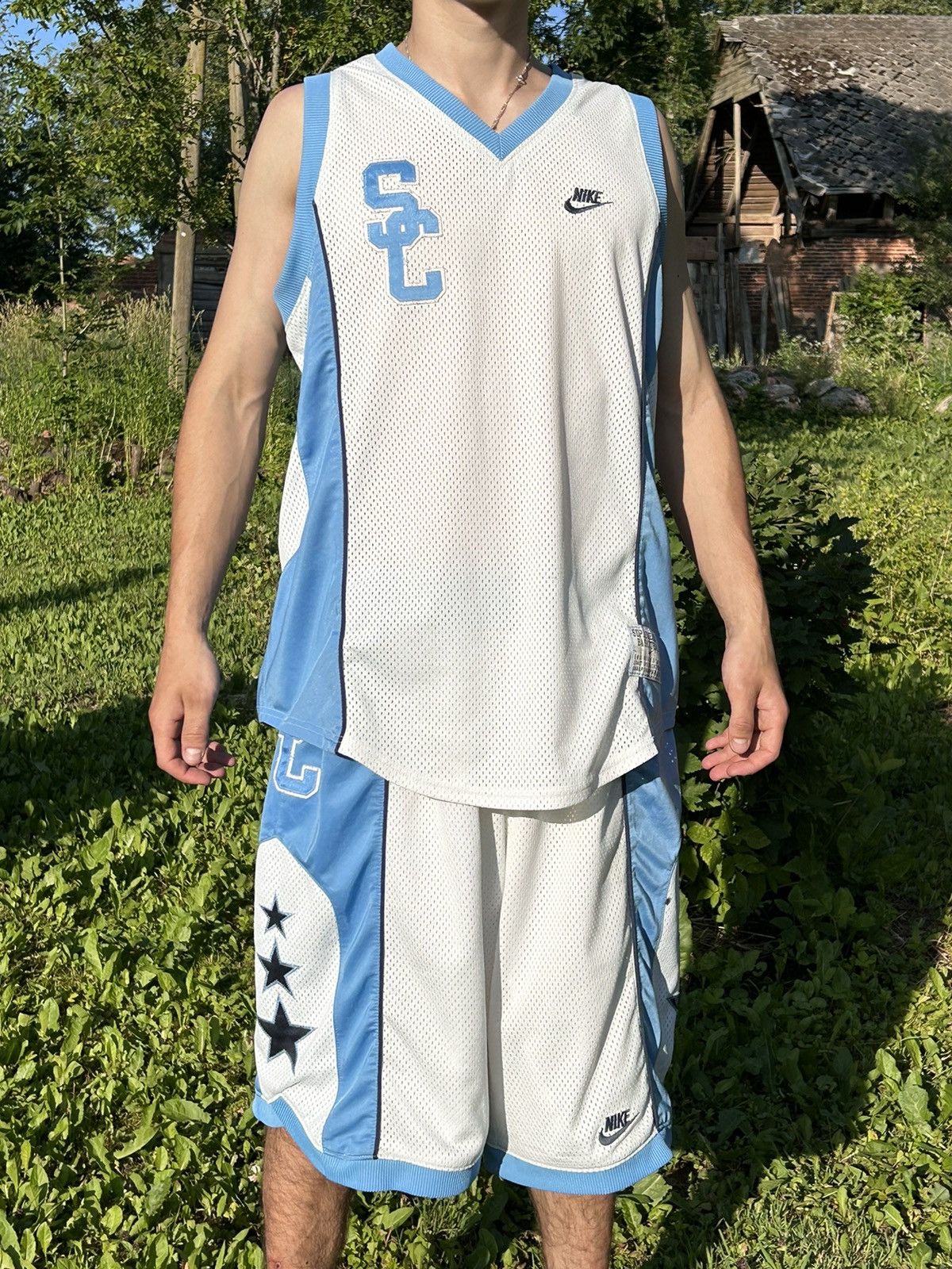 Nike 00s Vintage Nike Supreme Court Basketball Bundle Top Shorts Size US L / EU 52-54 / 3 - 2 Thumbnail