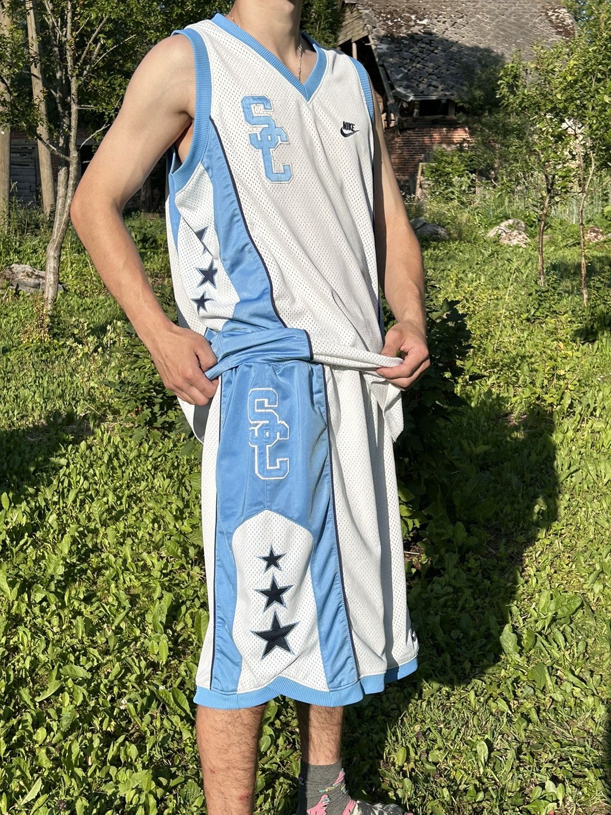 Nike 00s Vintage Nike Supreme Court Basketball Bundle Top Shorts Size US L / EU 52-54 / 3 - 3 Thumbnail