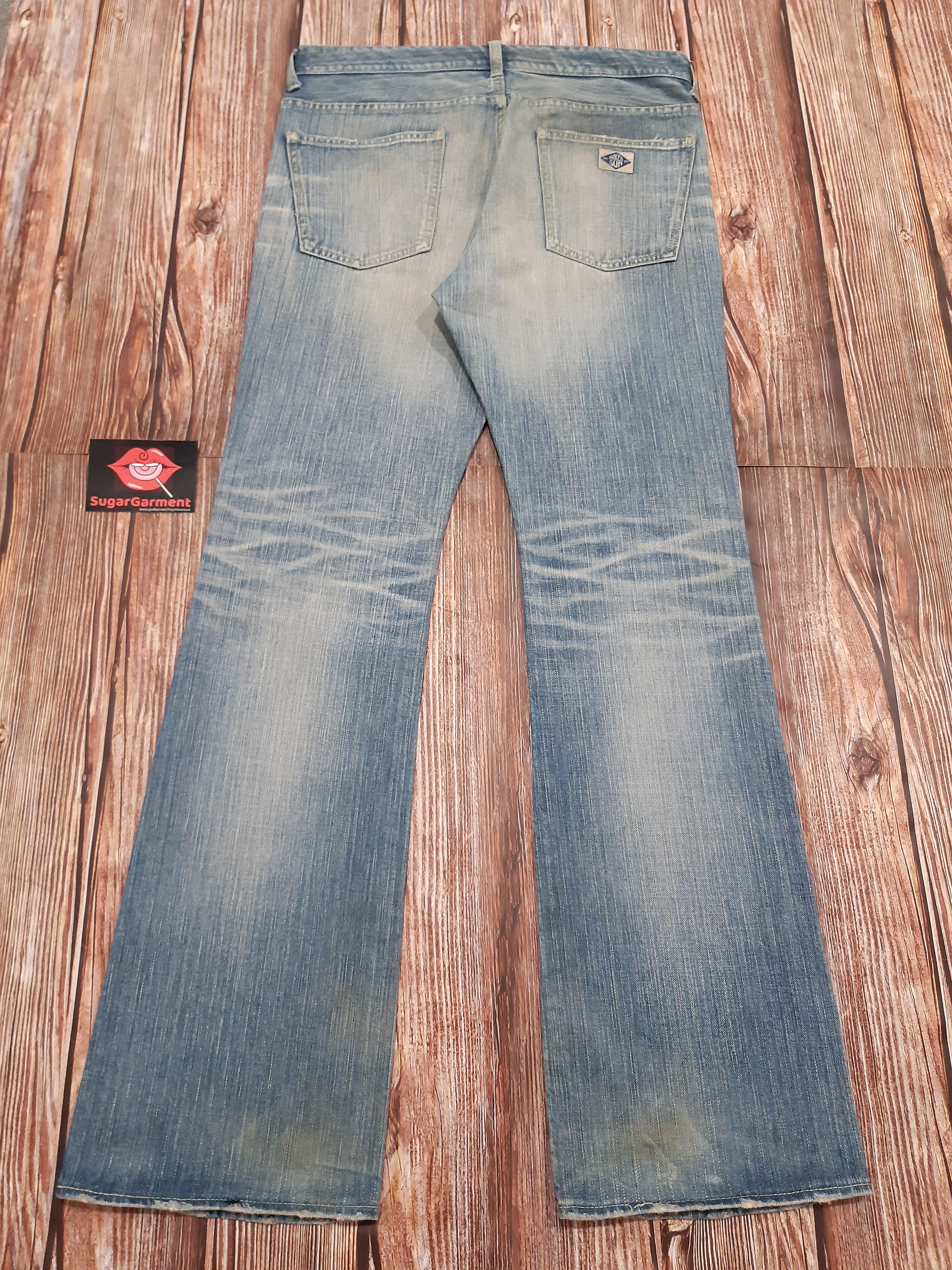 Japanese Brand Bell Bottoms Jeans Flare Japanese Sashiko Size US 34 / EU 50 - 12 Thumbnail