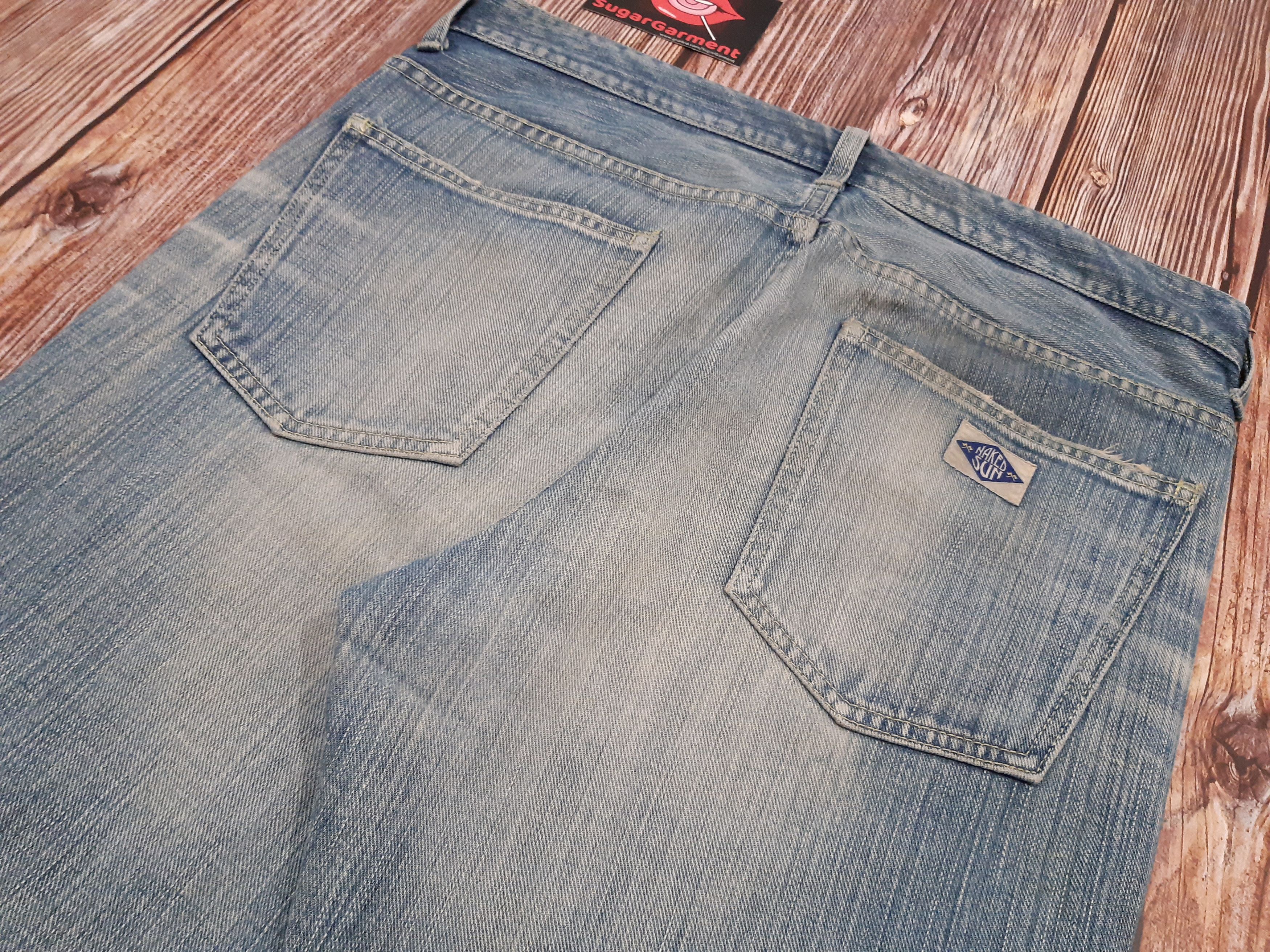 Japanese Brand Bell Bottoms Jeans Flare Japanese Sashiko Size US 34 / EU 50 - 16 Thumbnail