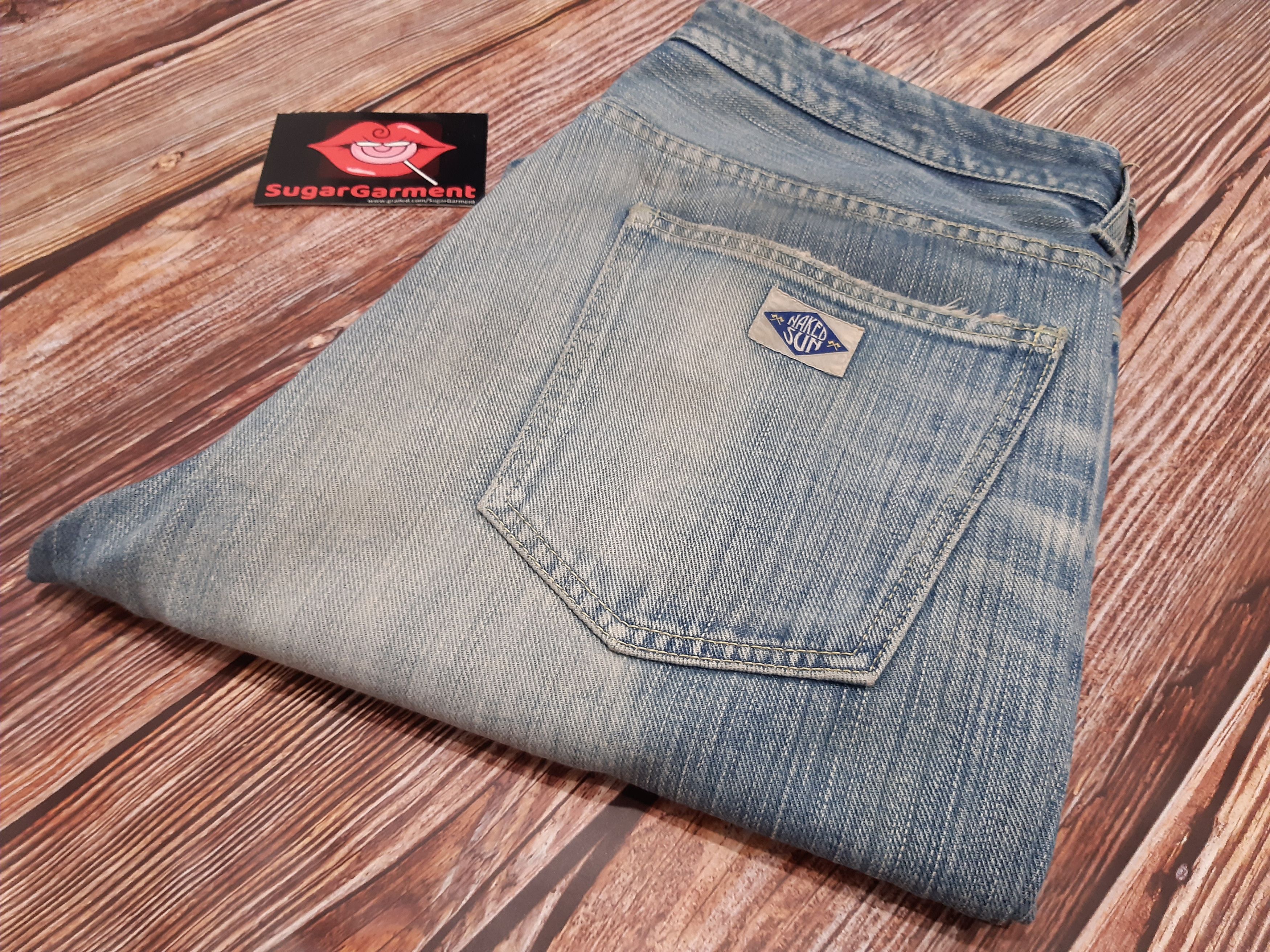 Japanese Brand Bell Bottoms Jeans Flare Japanese Sashiko Size US 34 / EU 50 - 20 Thumbnail