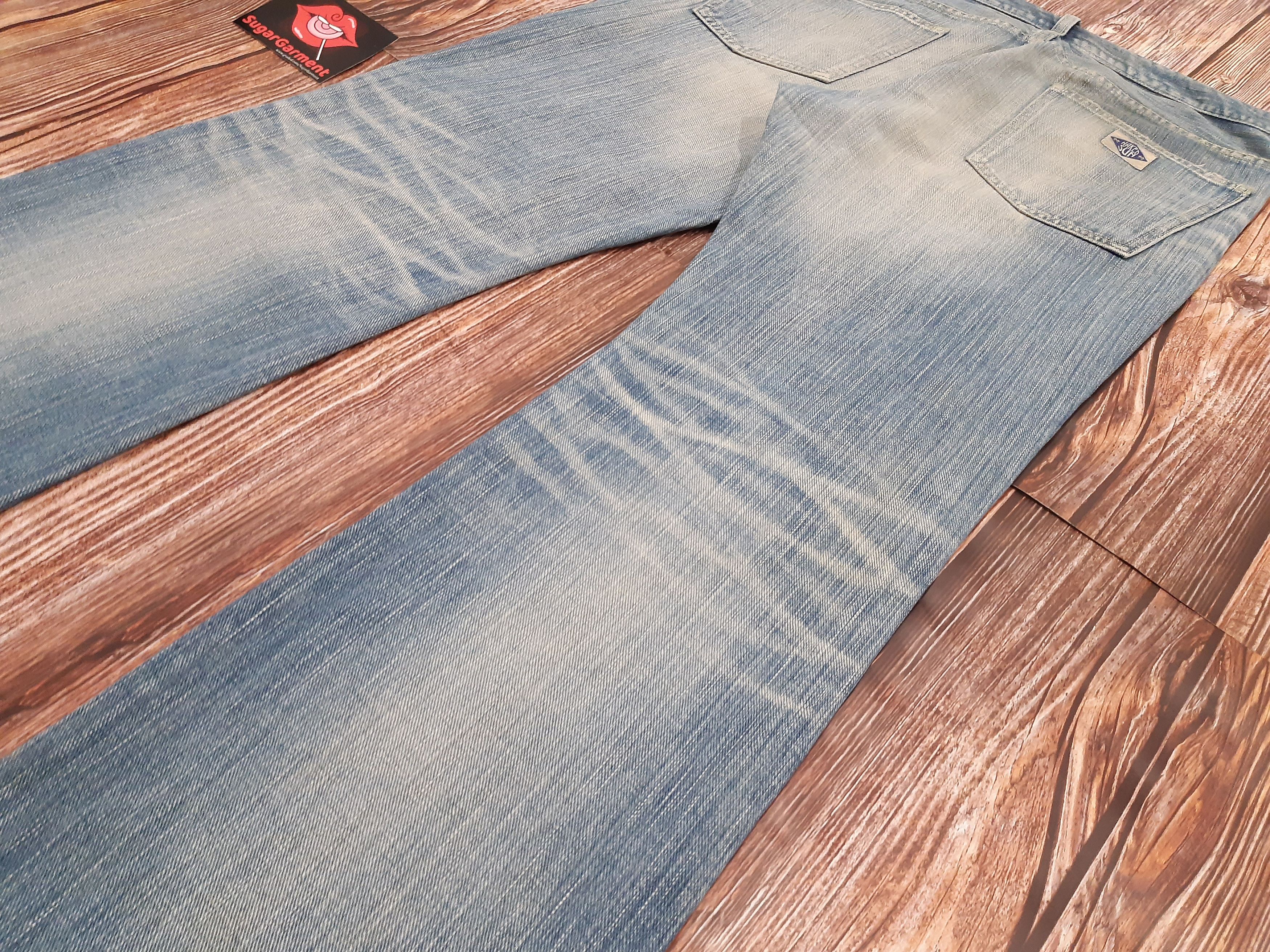Japanese Brand Bell Bottoms Jeans Flare Japanese Sashiko Size US 34 / EU 50 - 13 Thumbnail
