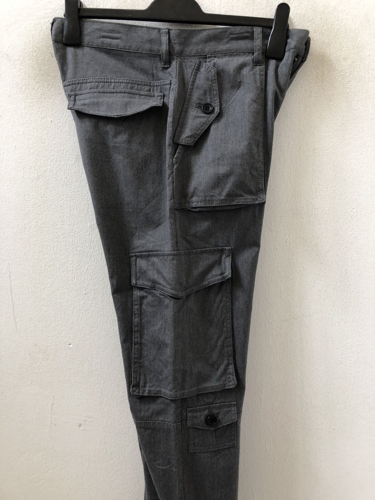 Katharine Hamnett London Multiple Pocket Tactical Cargo Trouser Pant Grey Colour Size US 31 - 13 Thumbnail