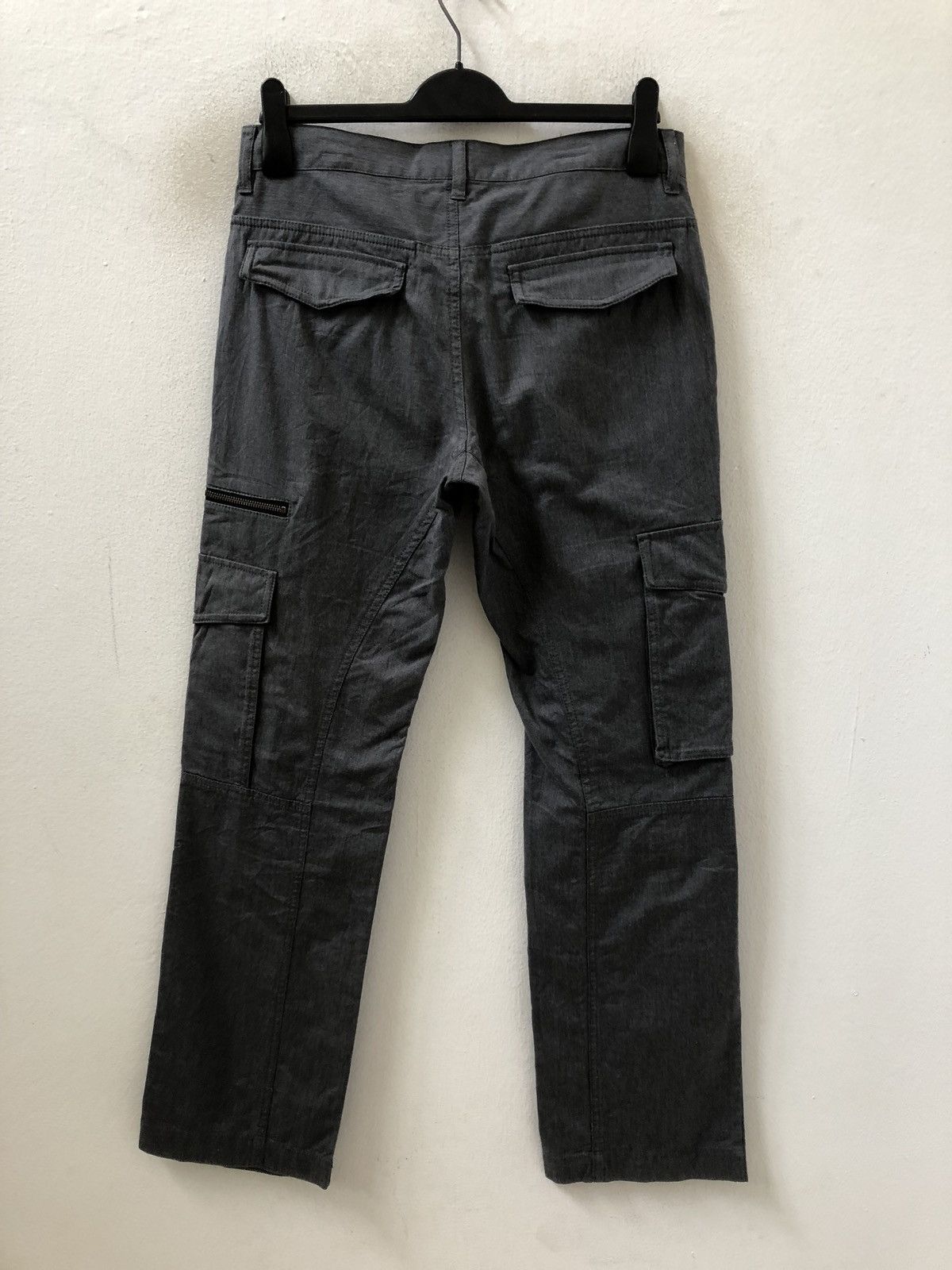 Katharine Hamnett London Multiple Pocket Tactical Cargo Trouser Pant Grey Colour Size US 31 - 7 Thumbnail