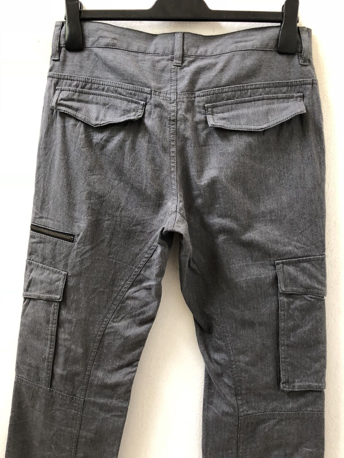 Katharine Hamnett London Multiple Pocket Tactical Cargo Trouser Pant Grey Colour Size US 31 - 8 Thumbnail
