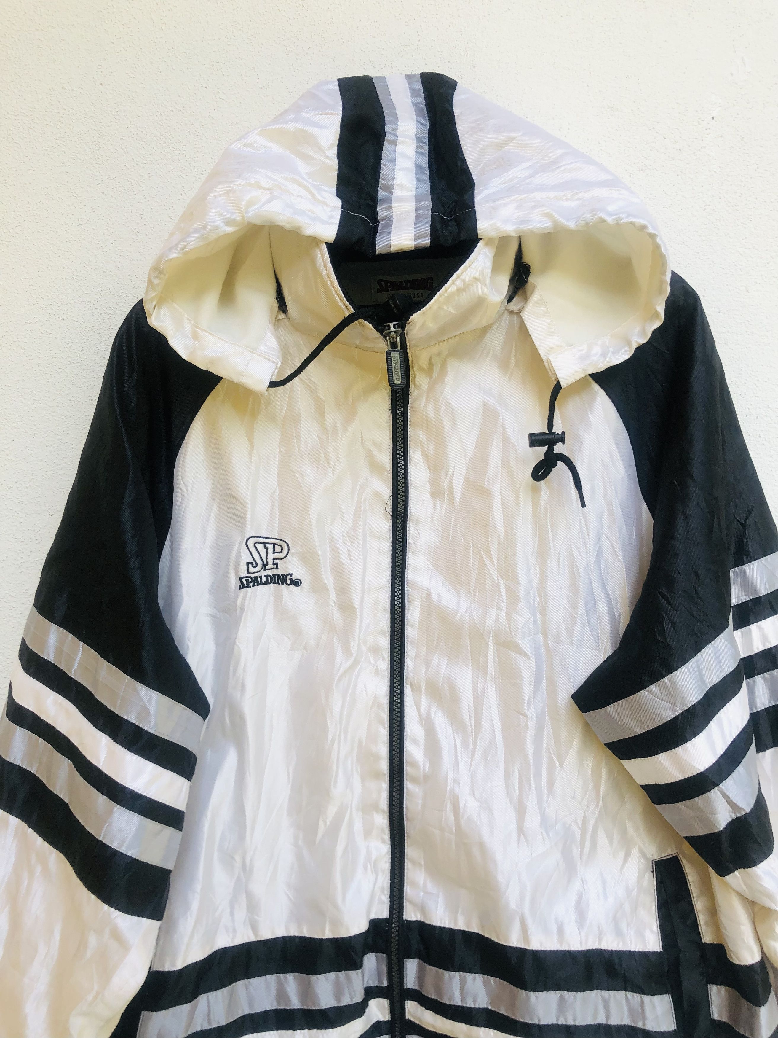 Japanese Brand × Vintage Vintage Spalding Designed Fashion Style Windbreaker Size US L / EU 52-54 / 3 - 3 Thumbnail