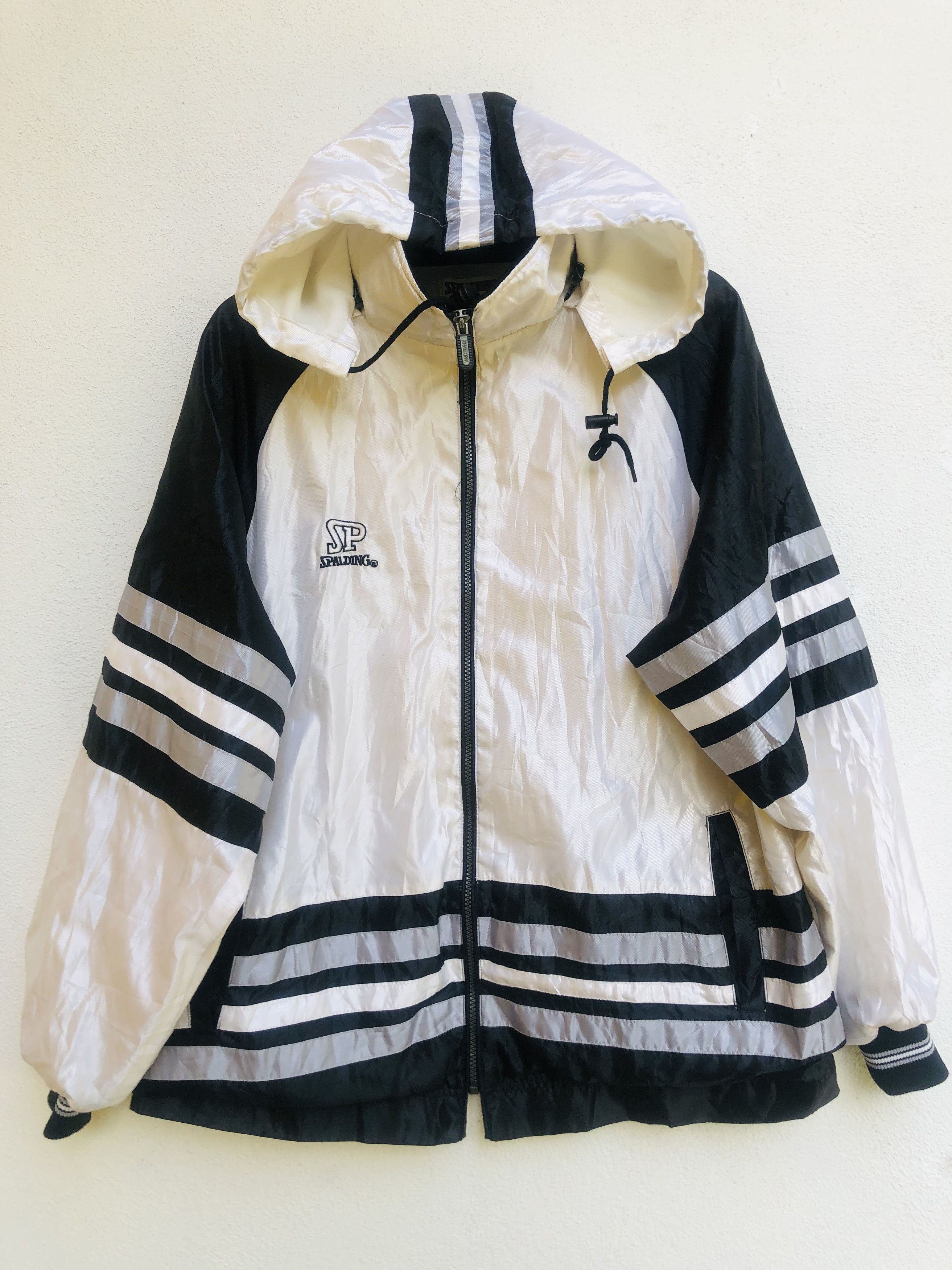 Japanese Brand × Vintage Vintage Spalding Designed Fashion Style Windbreaker Size US L / EU 52-54 / 3 - 1 Thumbnail