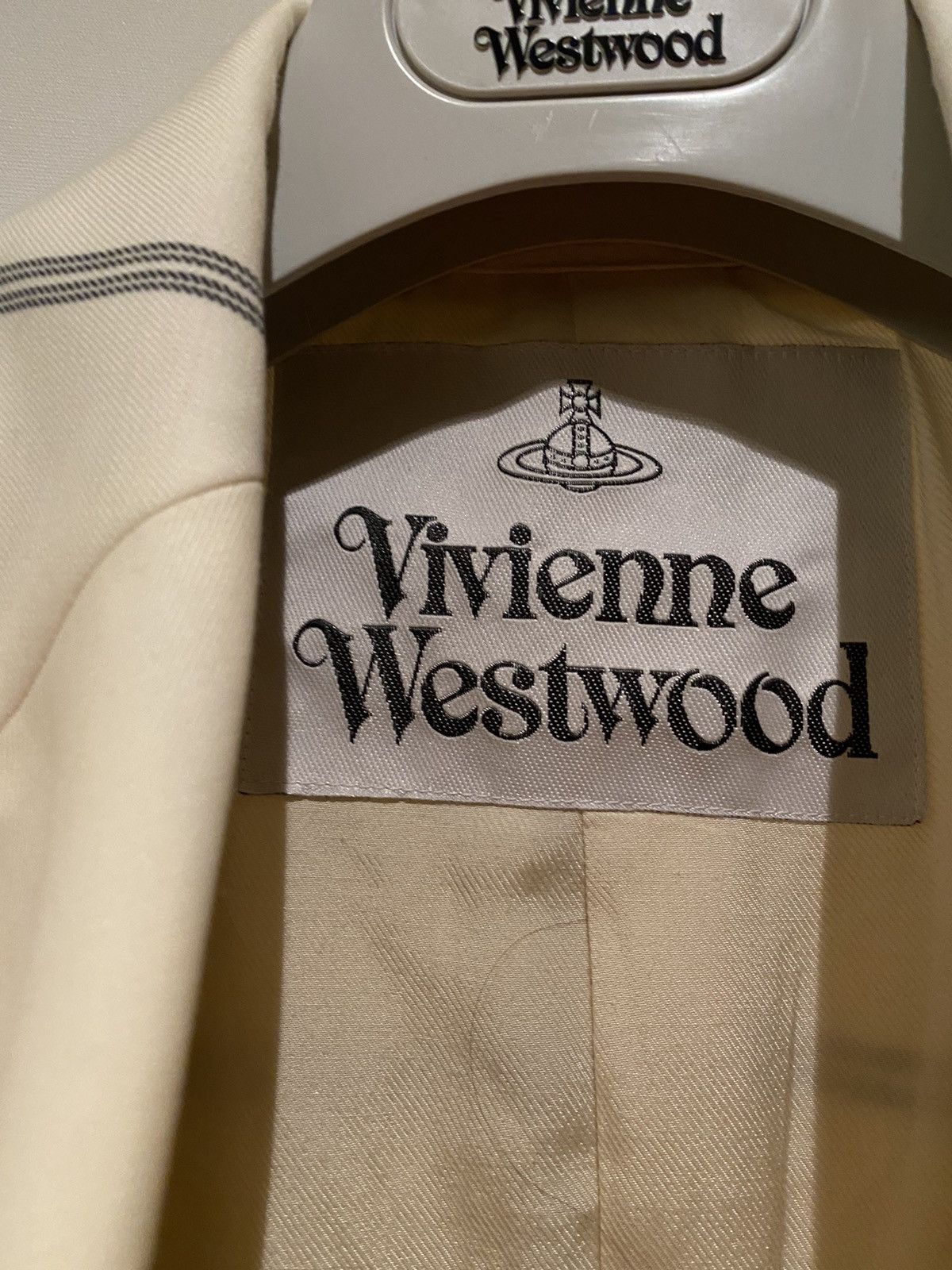 Vivienne Westwood Fall 2017 Runway White Double Breasted Jacket Size 36R - 8 Thumbnail