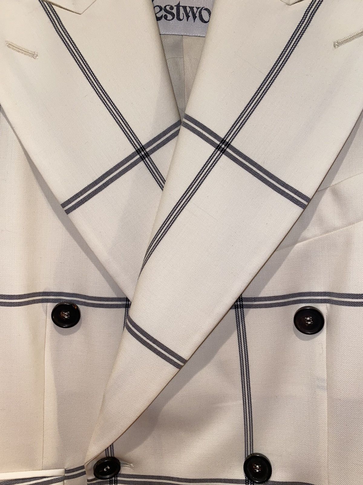 Vivienne Westwood Fall 2017 Runway White Double Breasted Jacket Size 36R - 6 Thumbnail