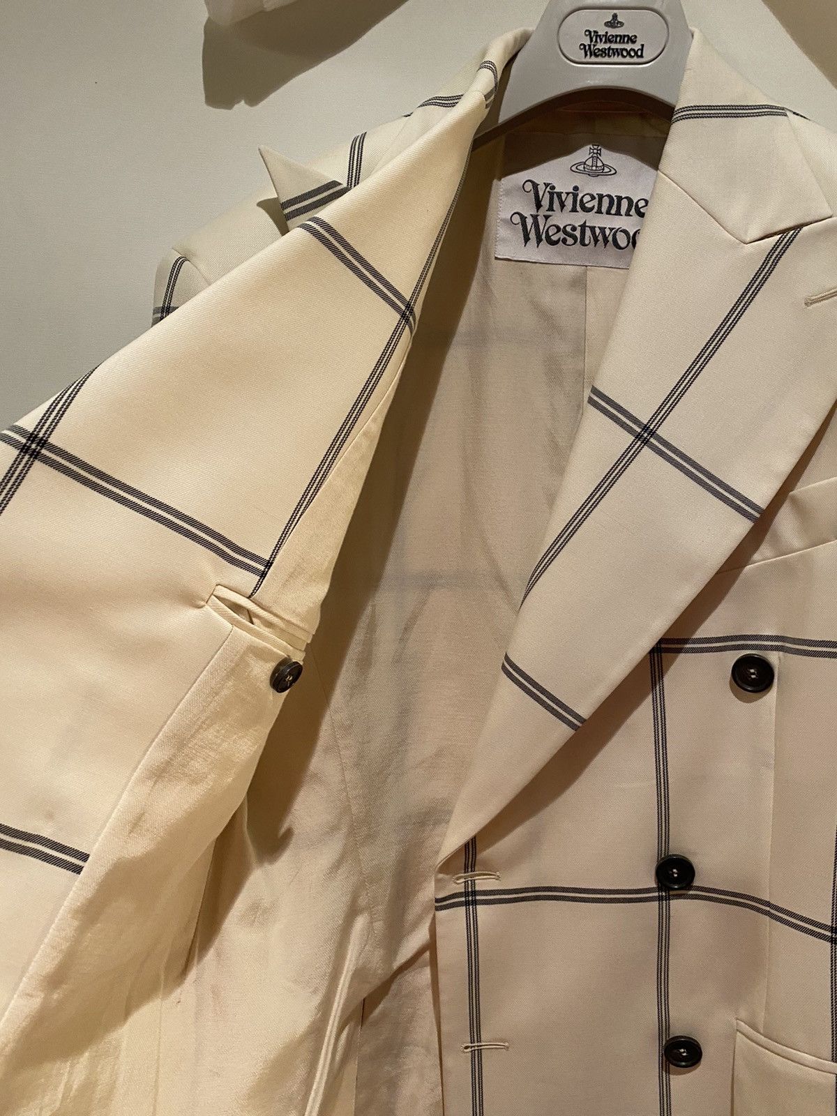 Vivienne Westwood Fall 2017 Runway White Double Breasted Jacket Size 36R - 9 Thumbnail