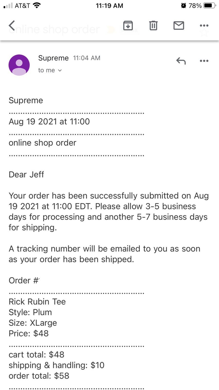 Supreme Supreme Rick Rubin Tee Size US XL / EU 56 / 4 - 5 Thumbnail