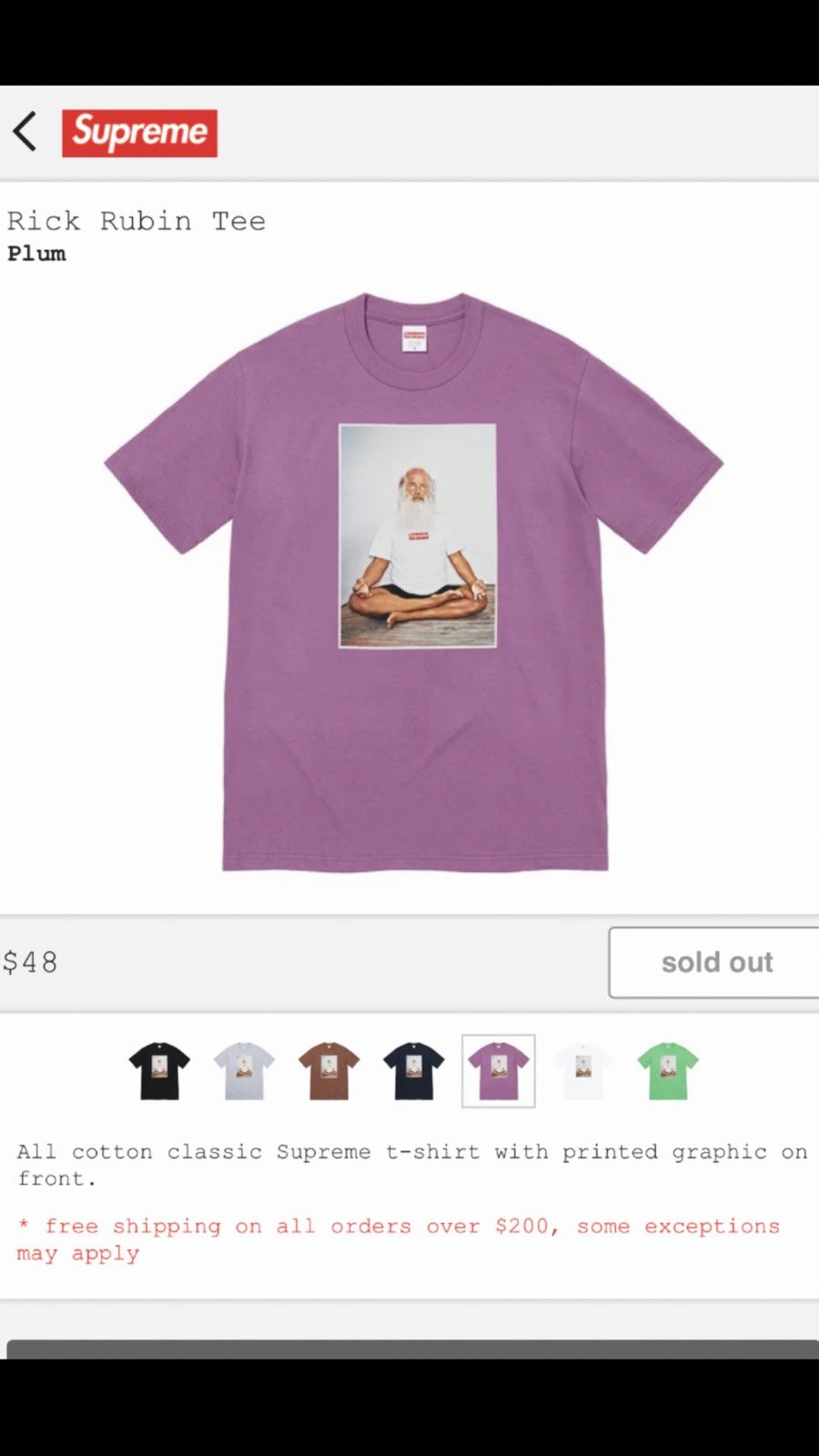 Supreme Supreme Rick Rubin Tee Size US XL / EU 56 / 4 - 4 Thumbnail