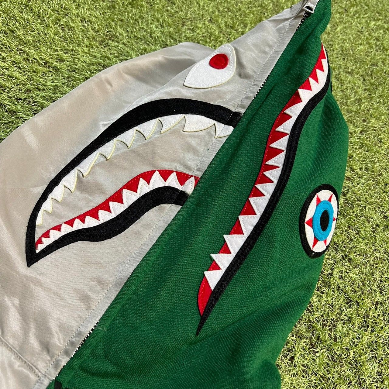 Bape BAPE AMBUSH full zip hoodie Gray/green Size US L / EU 52-54 / 3 - 4 Thumbnail