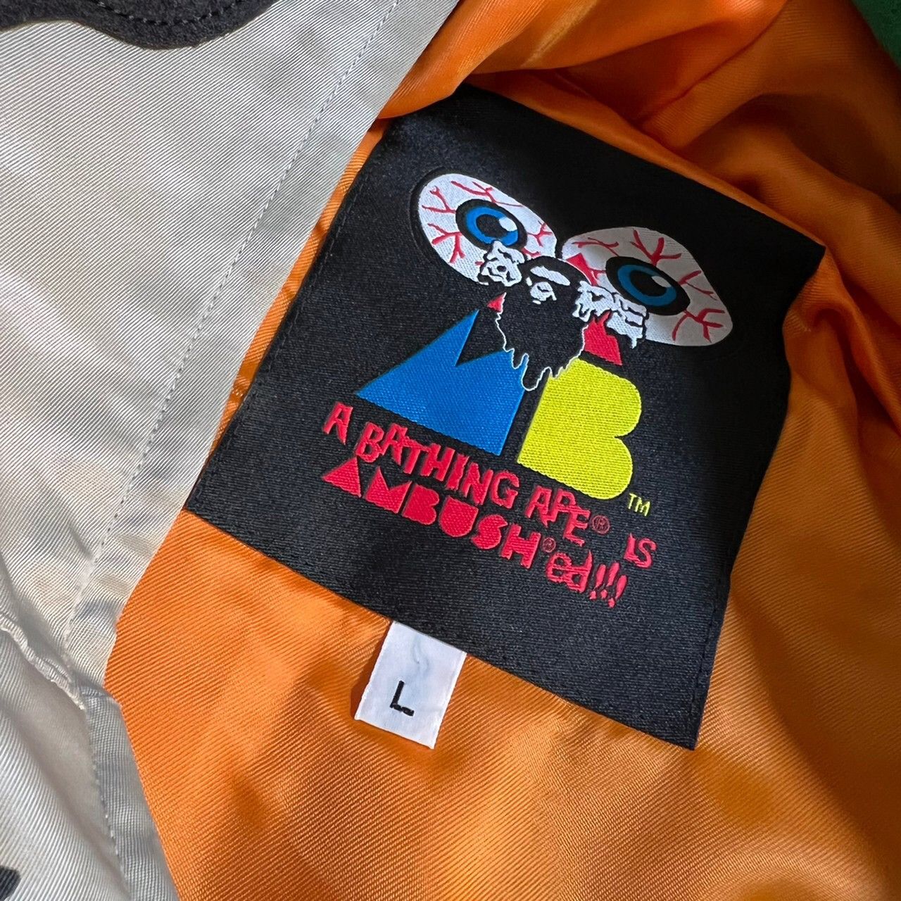 Bape BAPE AMBUSH full zip hoodie Gray/green Size US L / EU 52-54 / 3 - 7 Thumbnail
