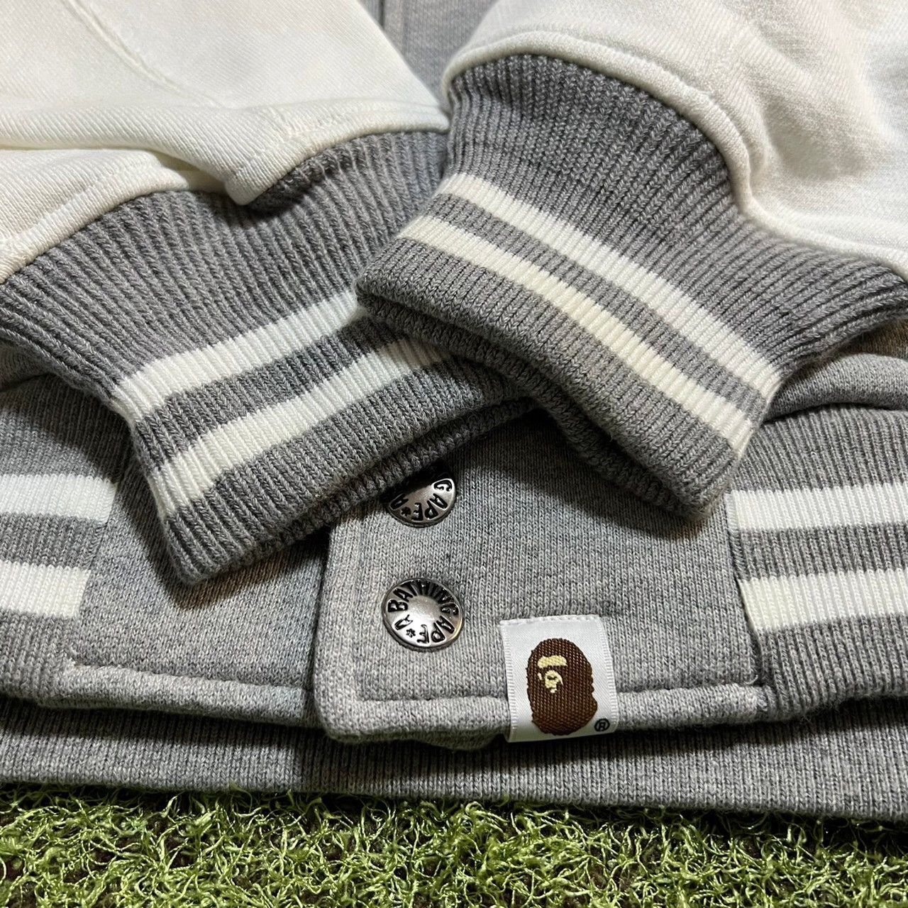 Bape BAPE Tiger versity Hoodie jacket gray/White Size US L / EU 52-54 / 3 - 2 Thumbnail