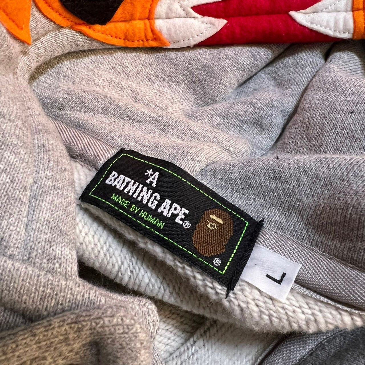 Bape BAPE Tiger versity Hoodie jacket gray/White Size US L / EU 52-54 / 3 - 4 Thumbnail
