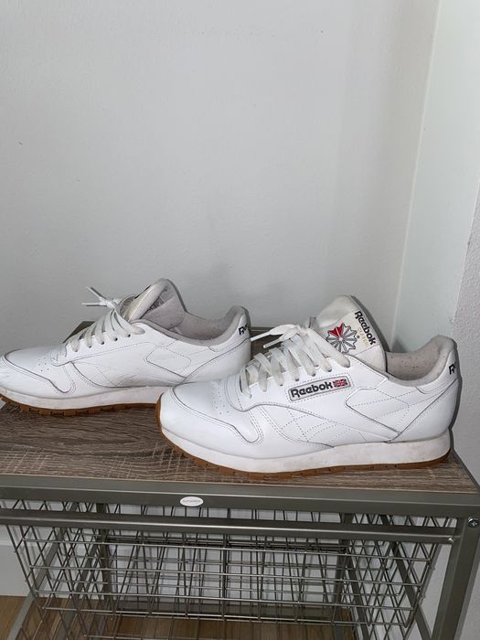 Reebok Reebok Classic Leather Athletic Shoe White Gum Size 10