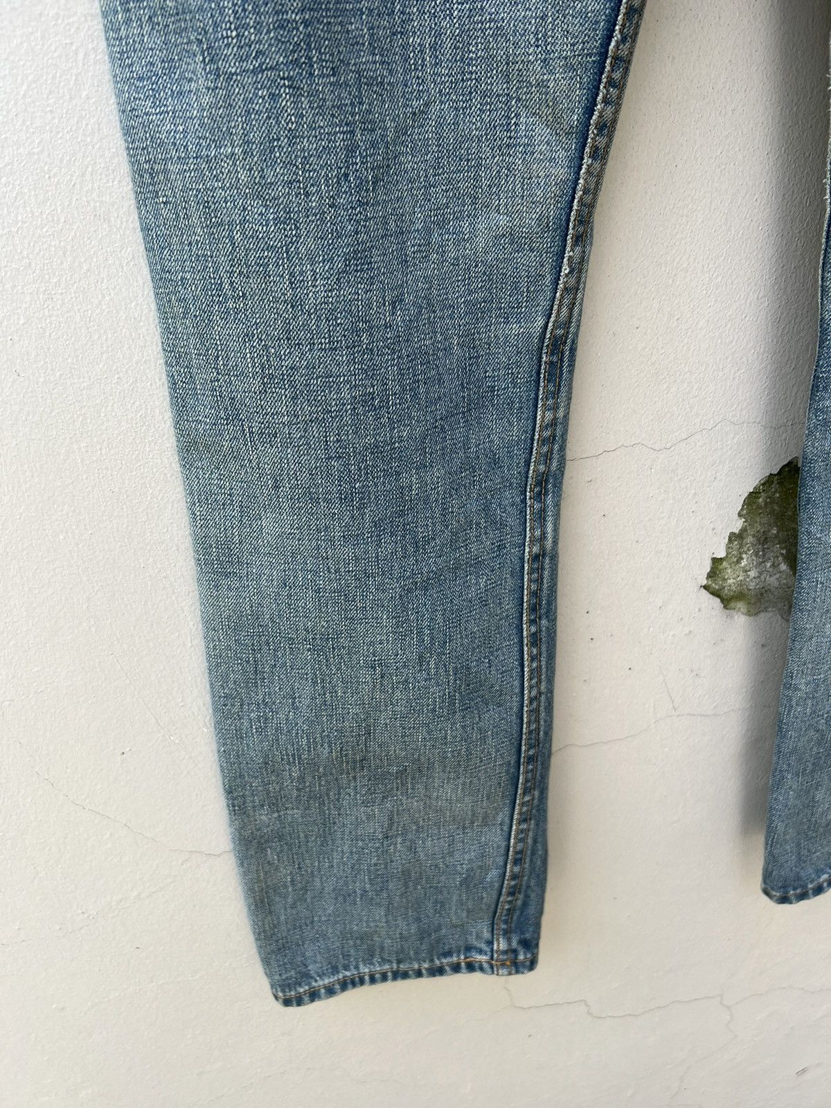 Comme des Garcons Vintage 2004 Junya Watanabe CDG Selvedge Denim Mudded Jeans Size US 31 - 19 Thumbnail