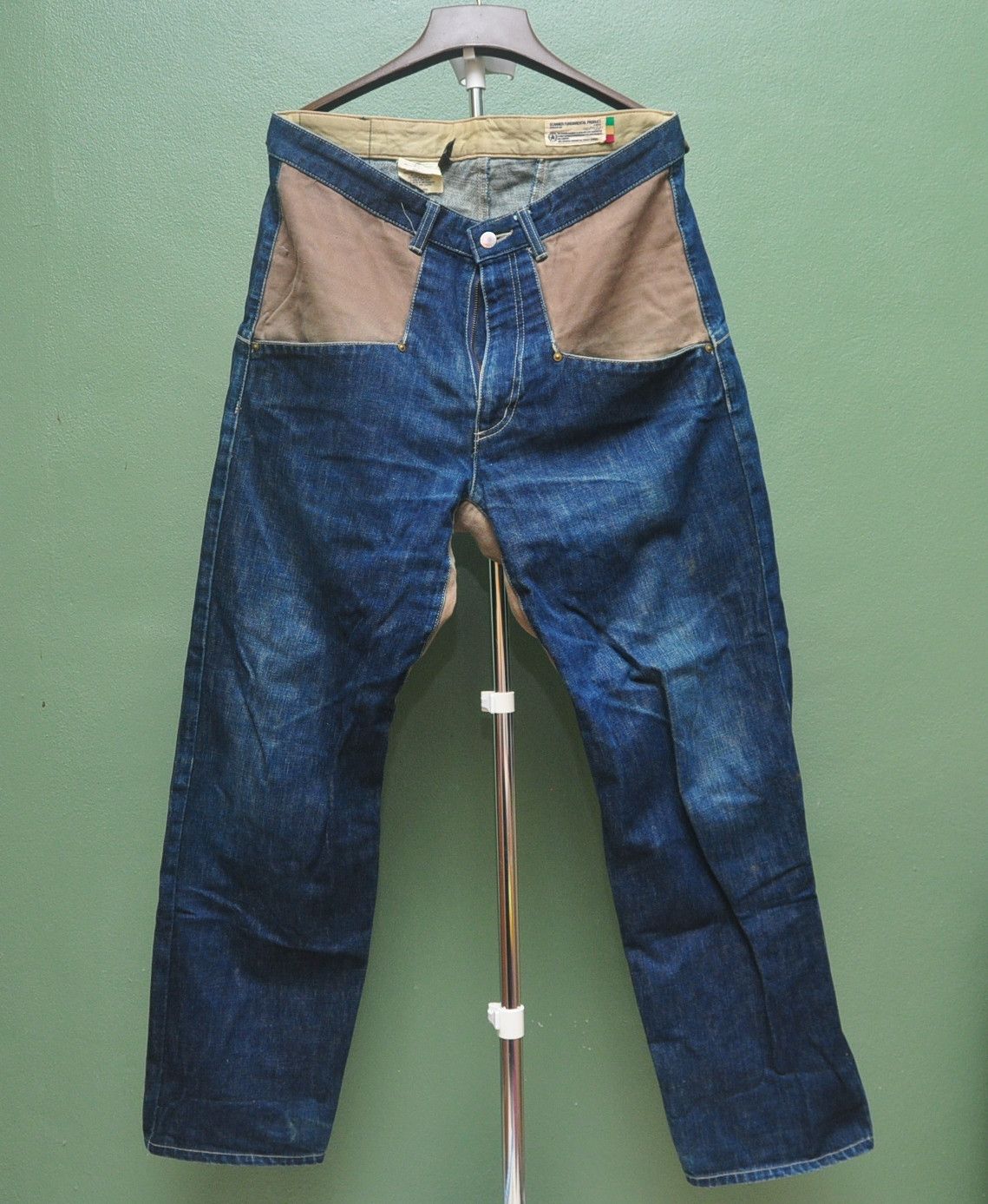 Japanese Brand × Vintage Vintage Scanner Made In Japan Jeans Travis Scott Fashion Size US 35 - 1 Thumbnail