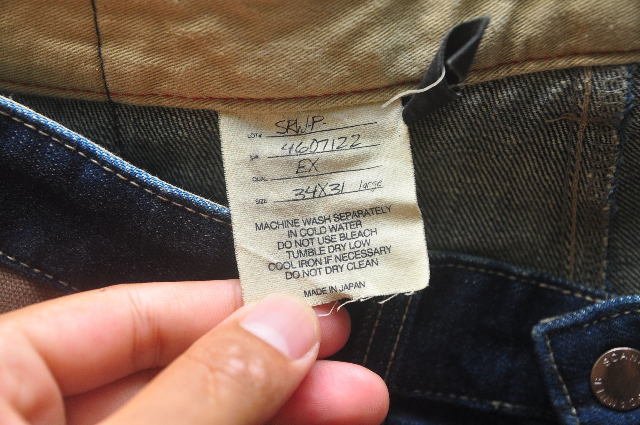 Japanese Brand × Vintage Vintage Scanner Made In Japan Jeans Travis Scott Fashion Size US 35 - 6 Thumbnail