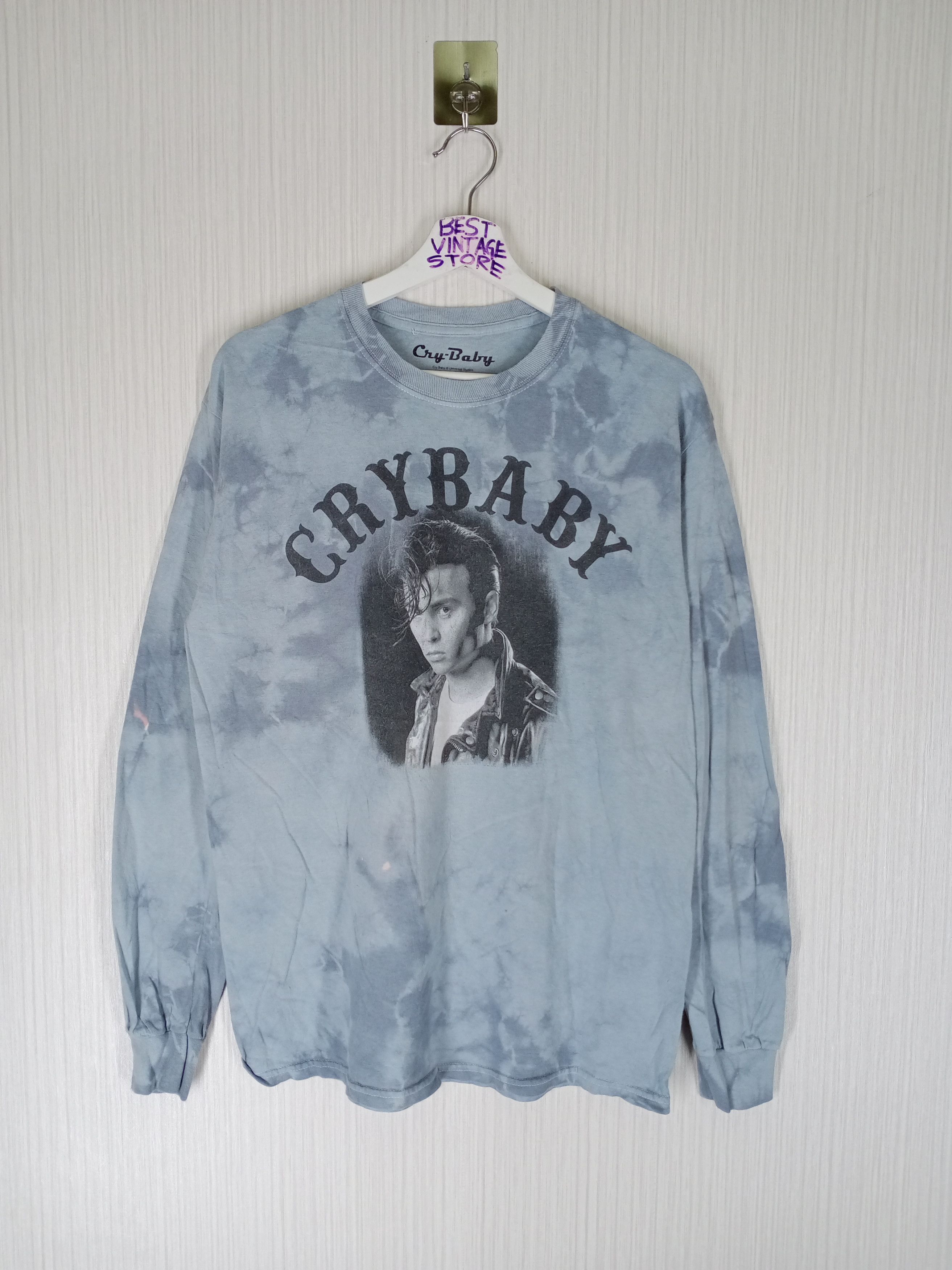 Band Tees Rare Cry Baby Johnny Depp Tie Dye Long sleeve Tshirt Size US M / EU 48-50 / 2 - 1 Thumbnail