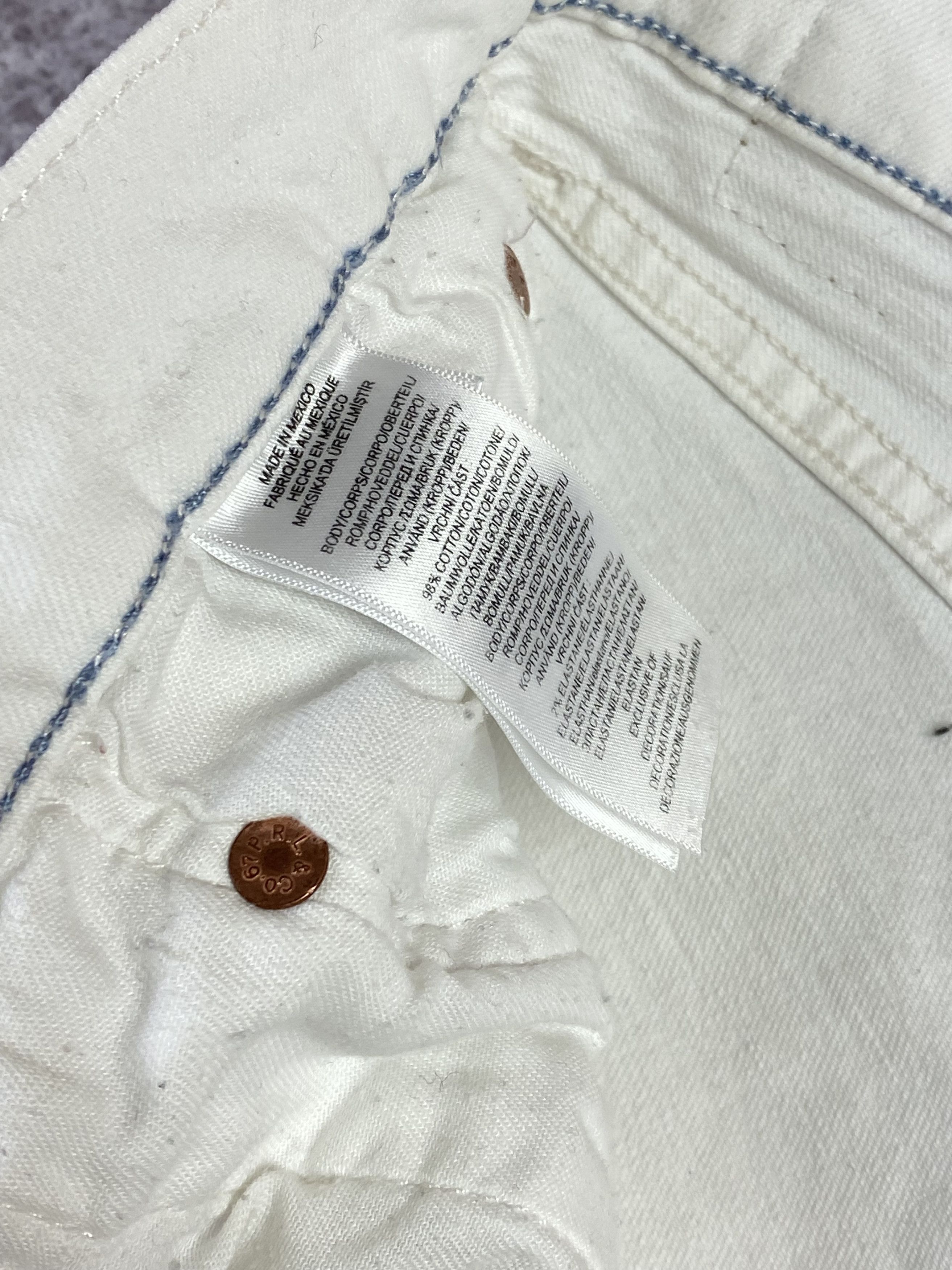 Polo Ralph Lauren × Ralph Lauren Ralph Lauren Luxury Men’s White Jeans Size US 36 / EU 52 - 8 Thumbnail