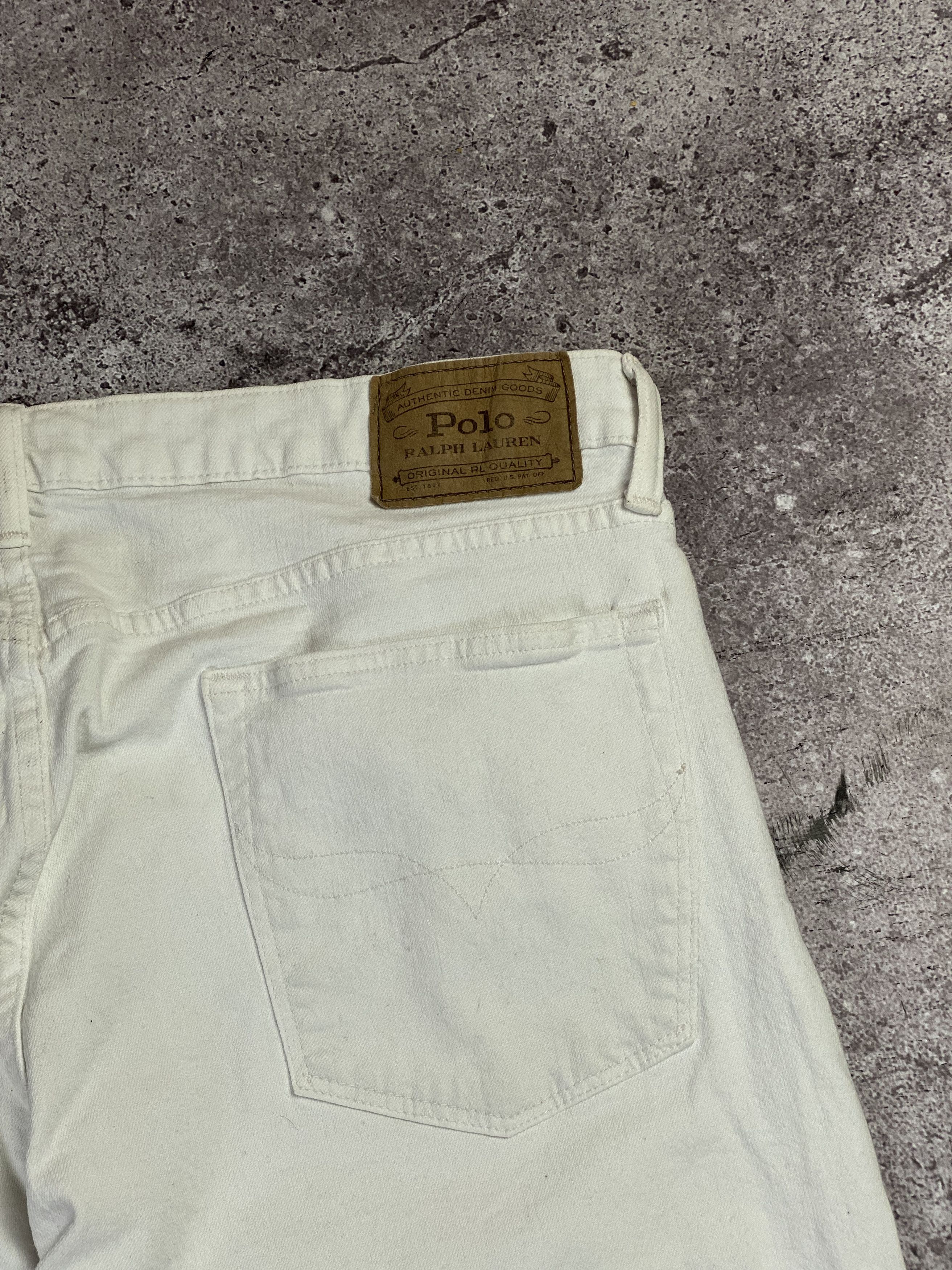 Polo Ralph Lauren × Ralph Lauren Ralph Lauren Luxury Men’s White Jeans Size US 36 / EU 52 - 7 Thumbnail