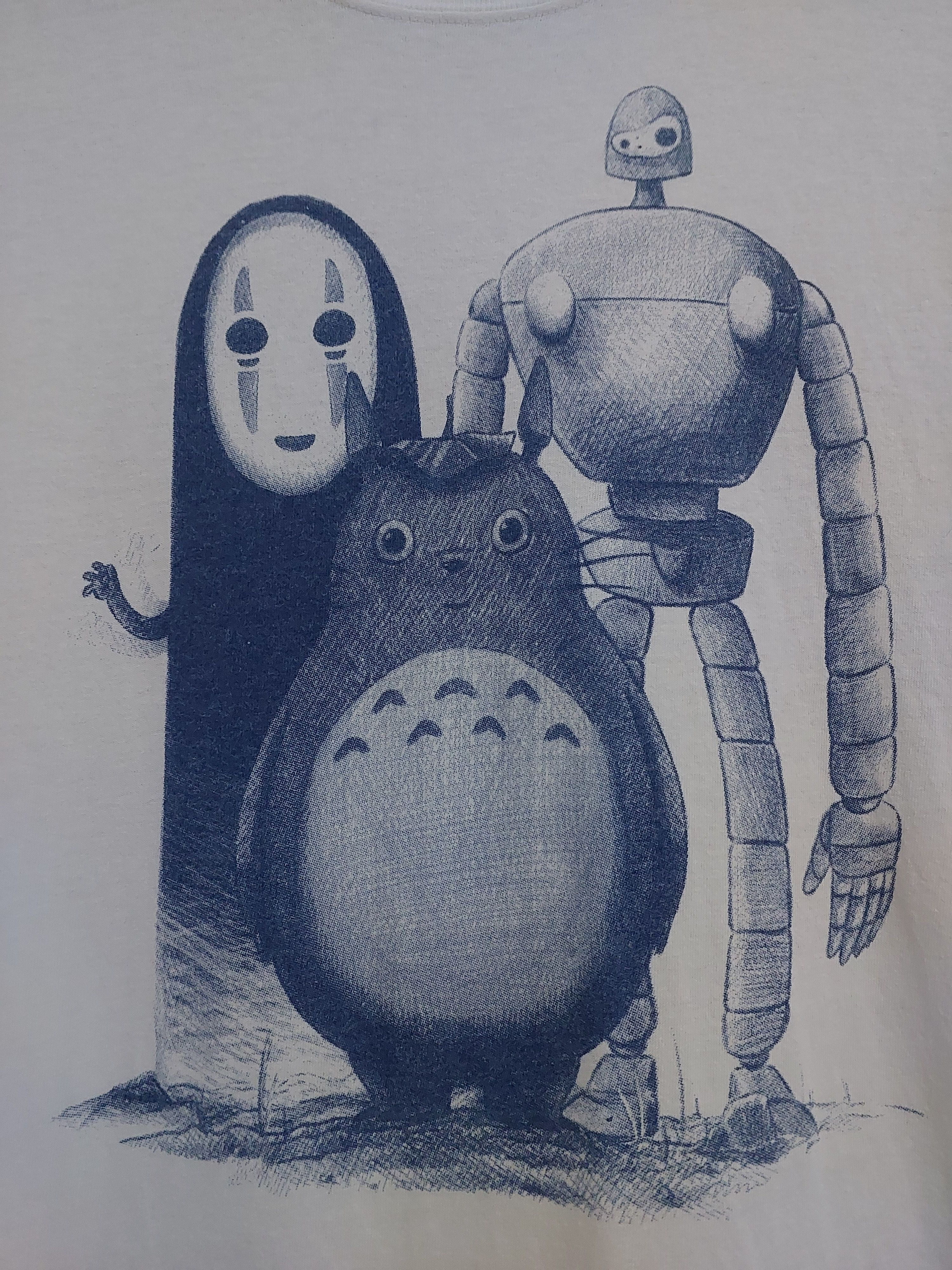 Anime STUDIO GHIBLI MOVIE ANIME TOTORO ILLUSTRATION TSHIRT Size US M / EU 48-50 / 2 - 7 Thumbnail