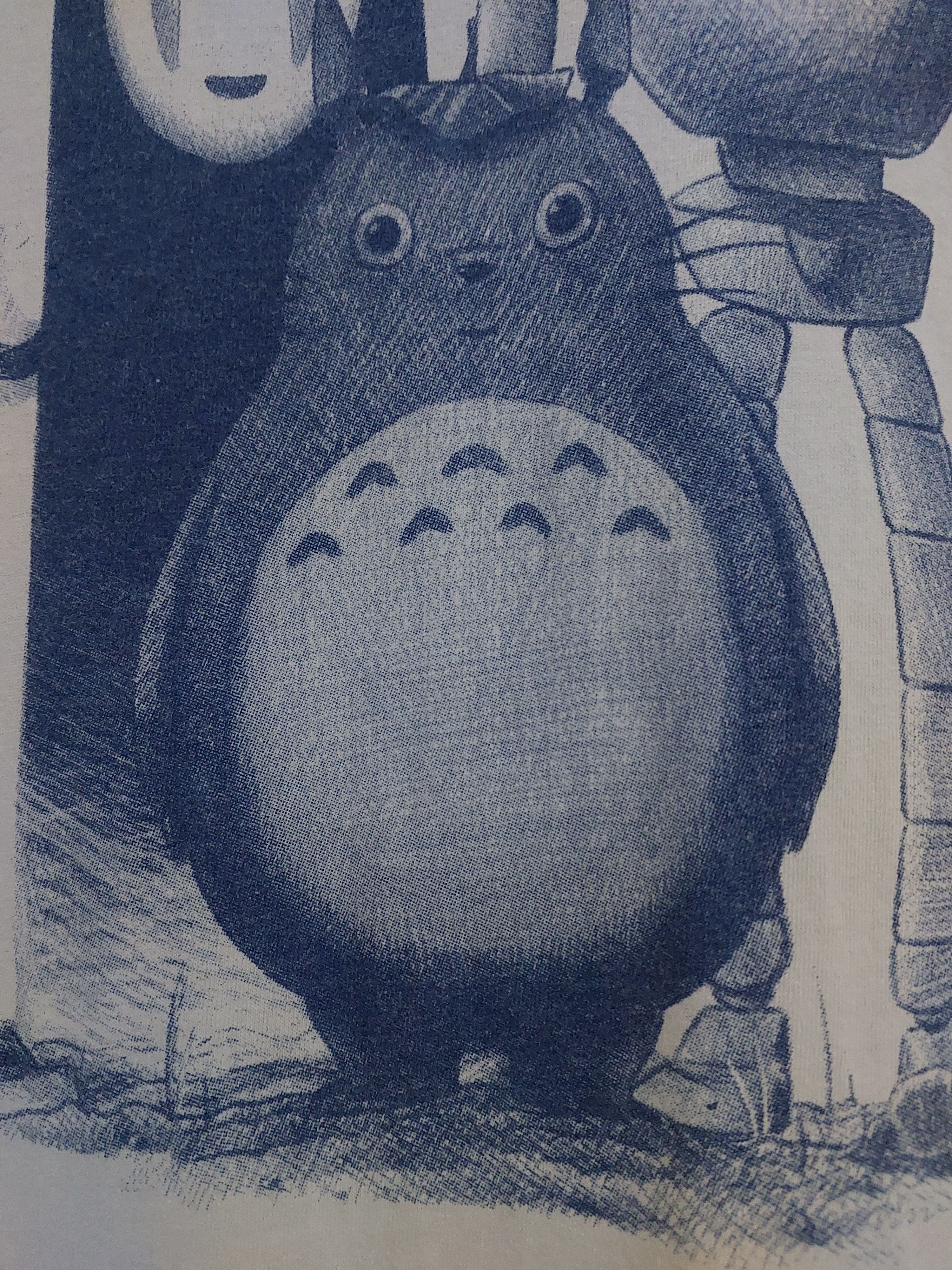 Anime STUDIO GHIBLI MOVIE ANIME TOTORO ILLUSTRATION TSHIRT Size US M / EU 48-50 / 2 - 6 Thumbnail