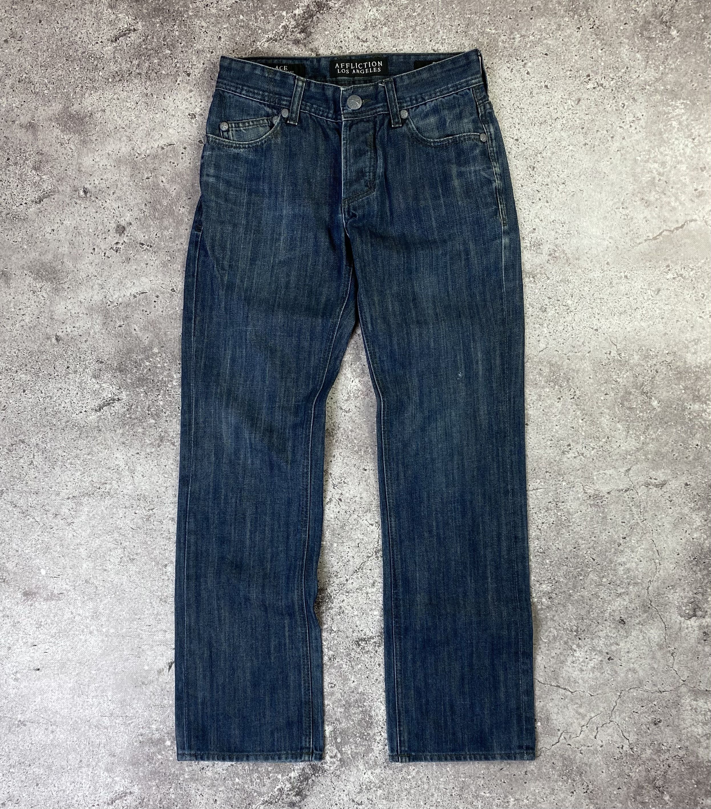 Affliction Vintage y2k Affliction Punk Gothic Opium Rare Jeans Size US 29 - 2 Thumbnail