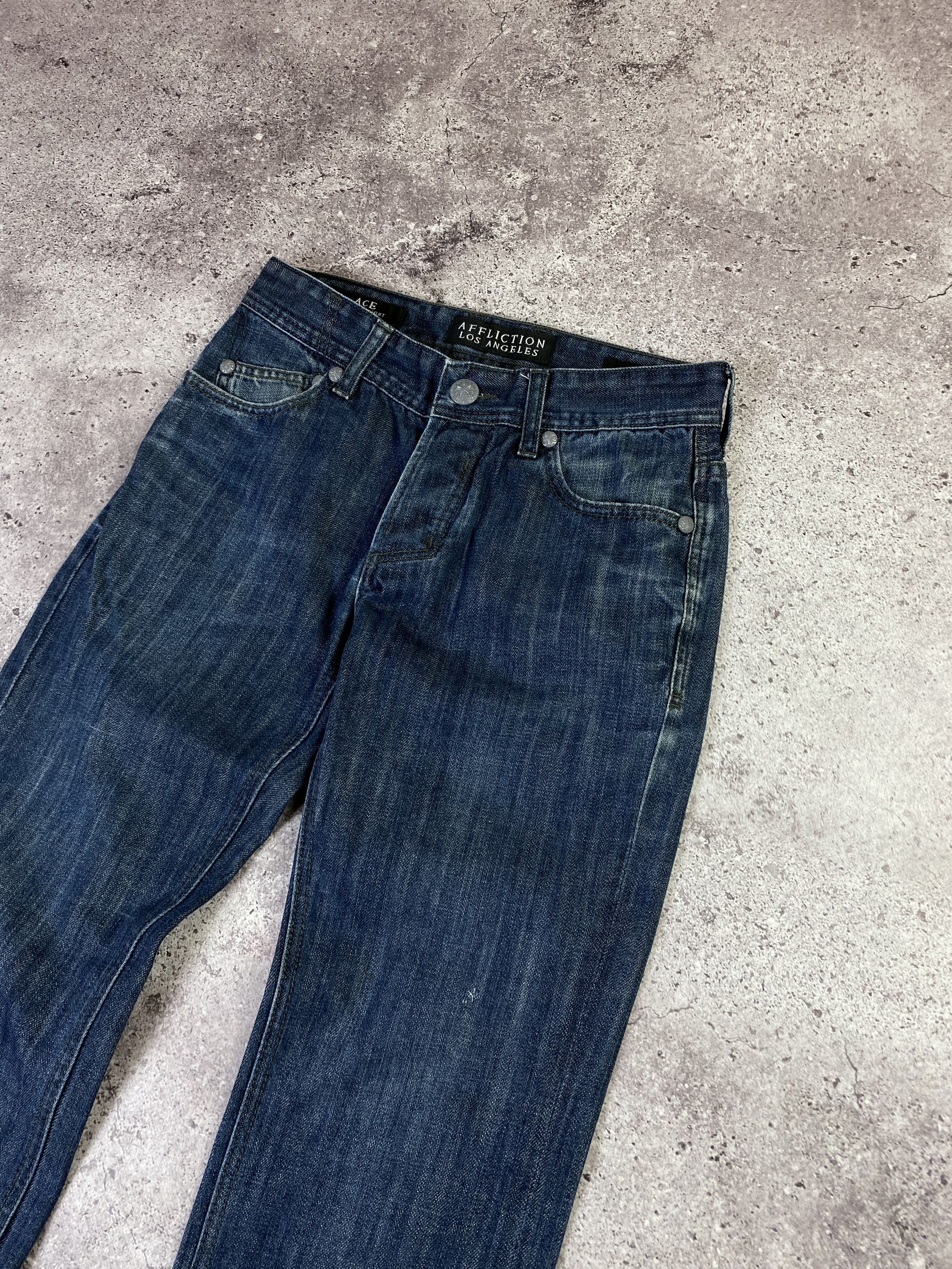 Affliction Vintage y2k Affliction Punk Gothic Opium Rare Jeans Size US 29 - 4 Thumbnail