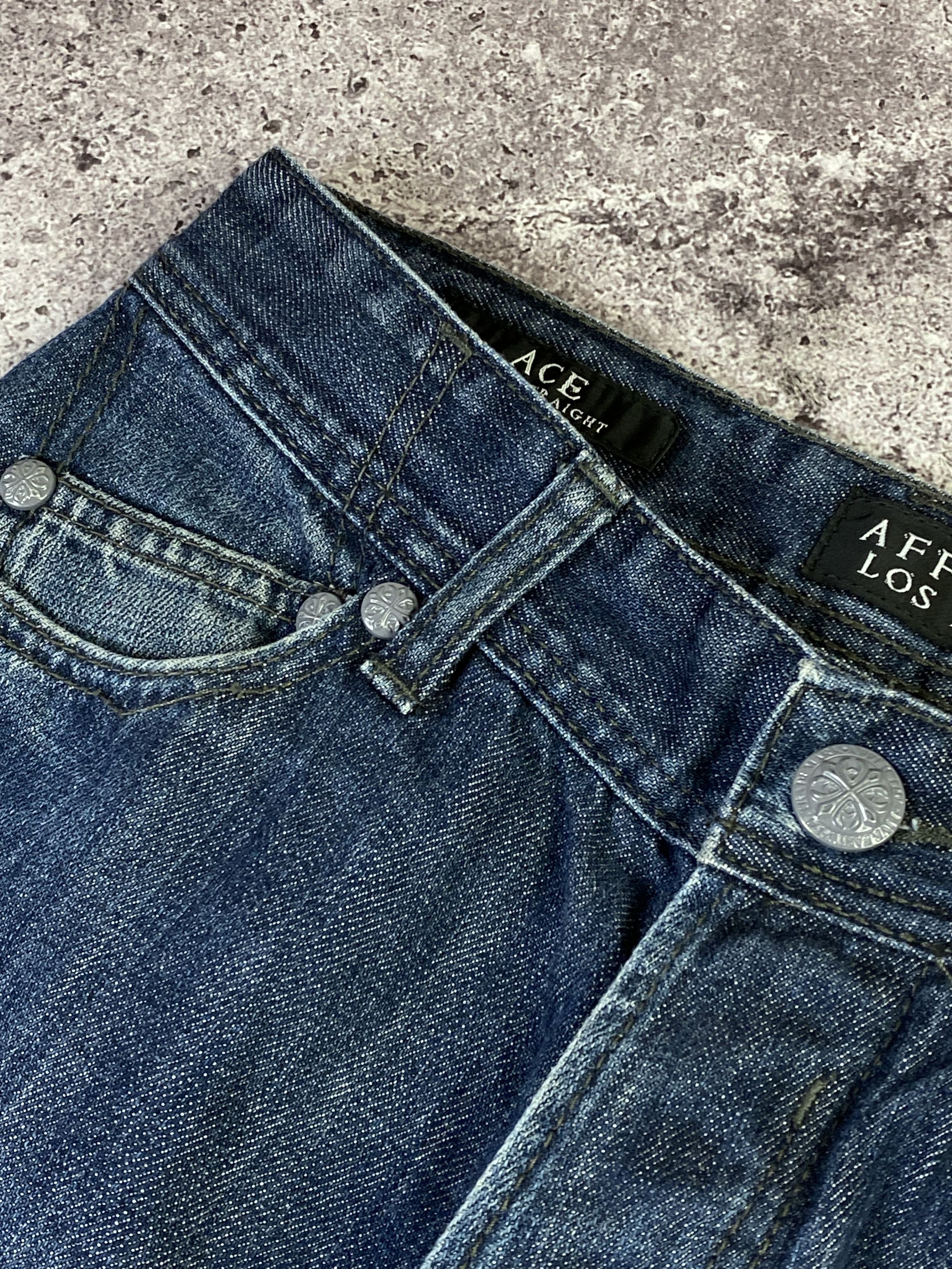 Affliction Vintage y2k Affliction Punk Gothic Opium Rare Jeans Size US 29 - 7 Thumbnail