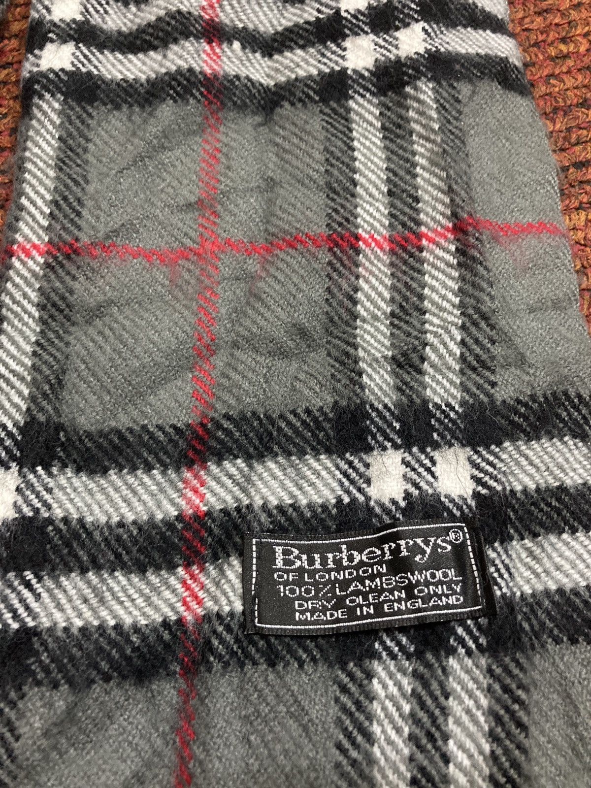 Burberry × Vintage Vintage Burberry Nova Check Lambswool Scarf Size ONE SIZE - 4 Thumbnail