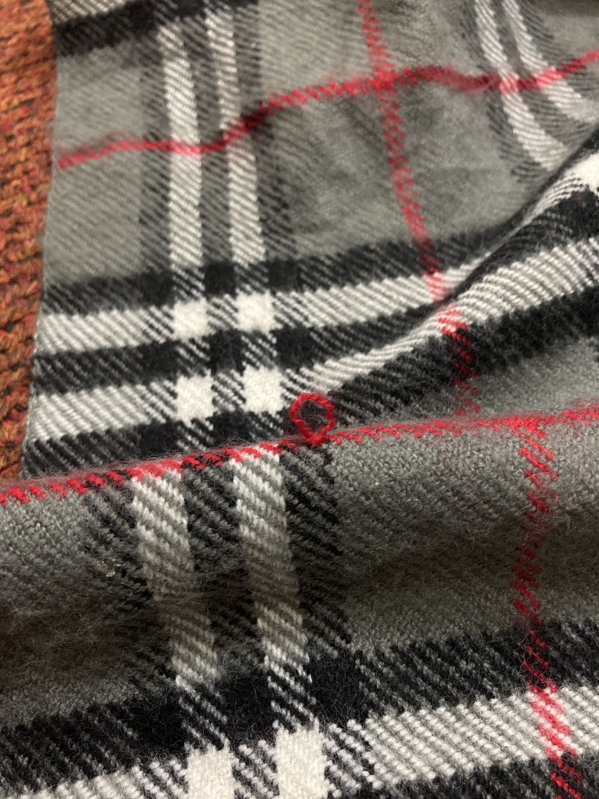 Burberry × Vintage Vintage Burberry Nova Check Lambswool Scarf Size ONE SIZE - 5 Thumbnail